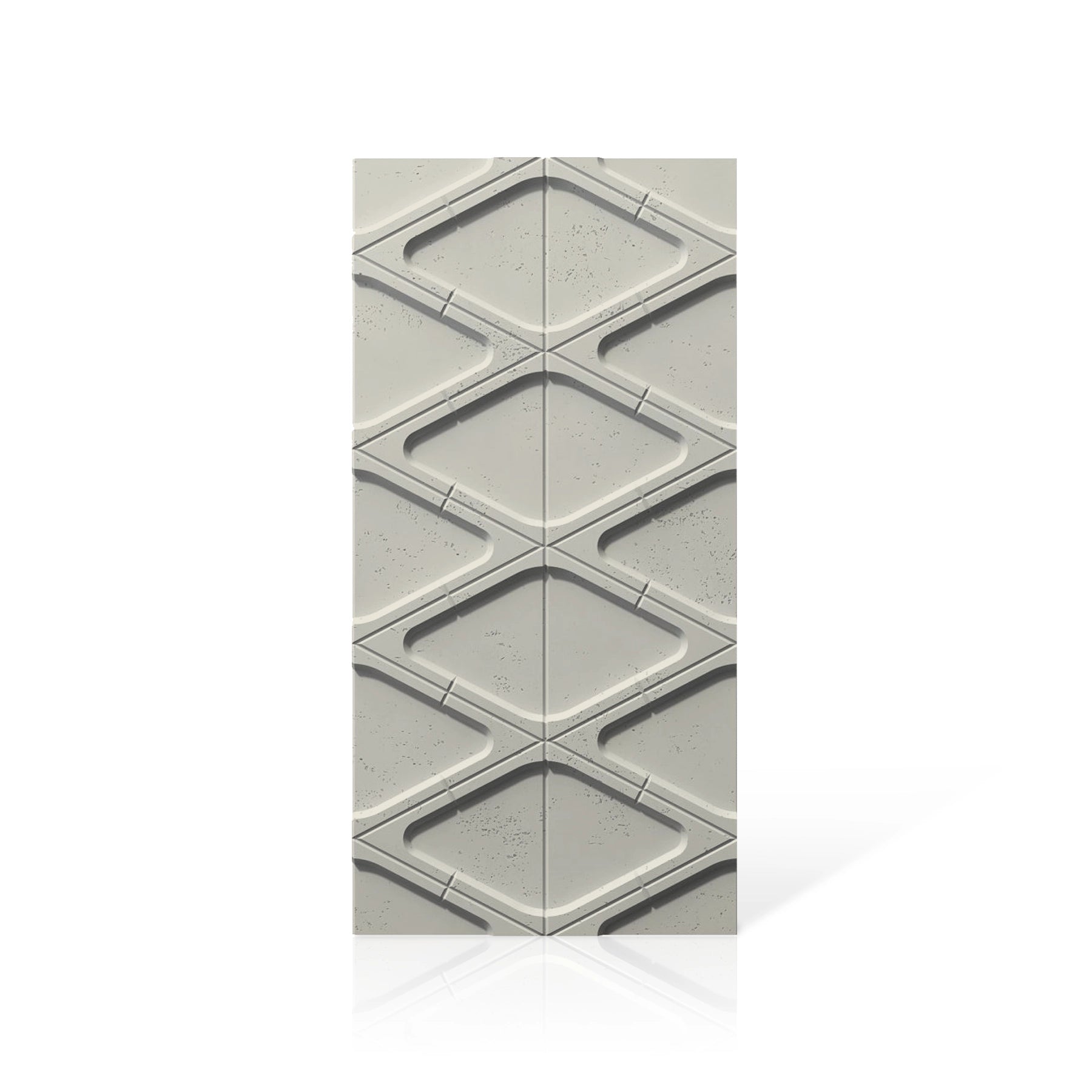 3D Concrete Wall Panels DIAMONDS colour swatch on white background DecorMania UK