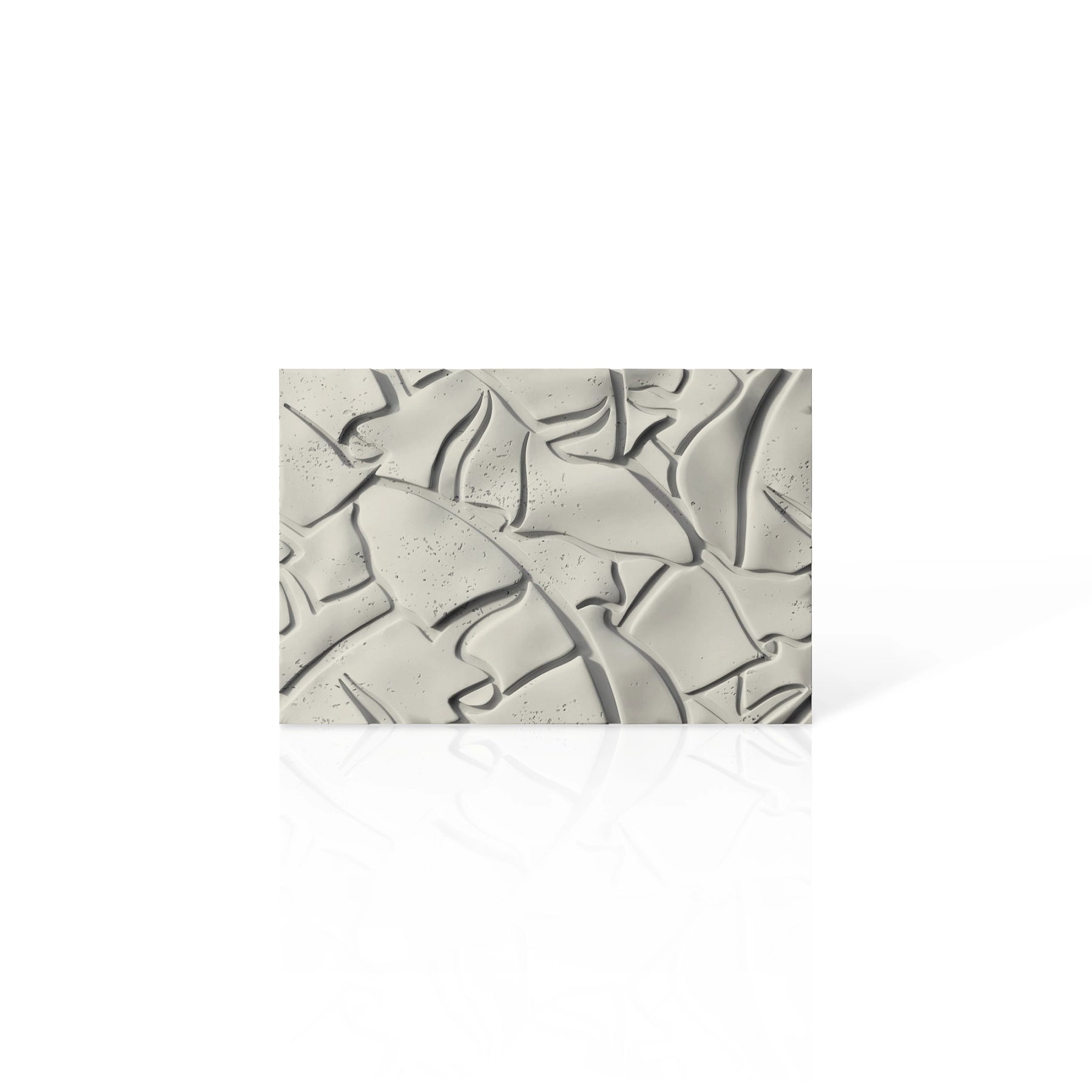 3D Concrete Wall Panels LEAF colour swatch on white background DecorMania UK