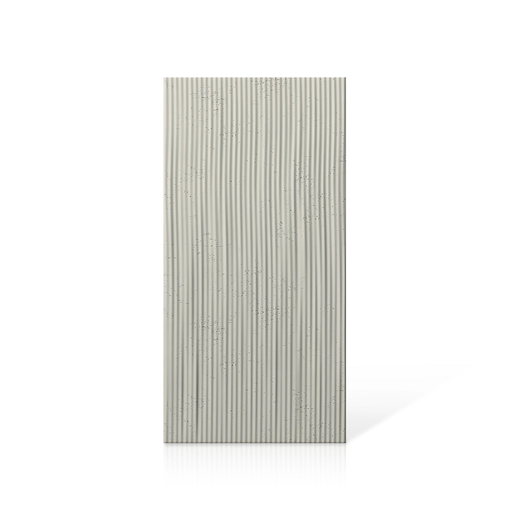 3D Concrete Wall Panels RIDGES colour swatch on white background DecorMania UK