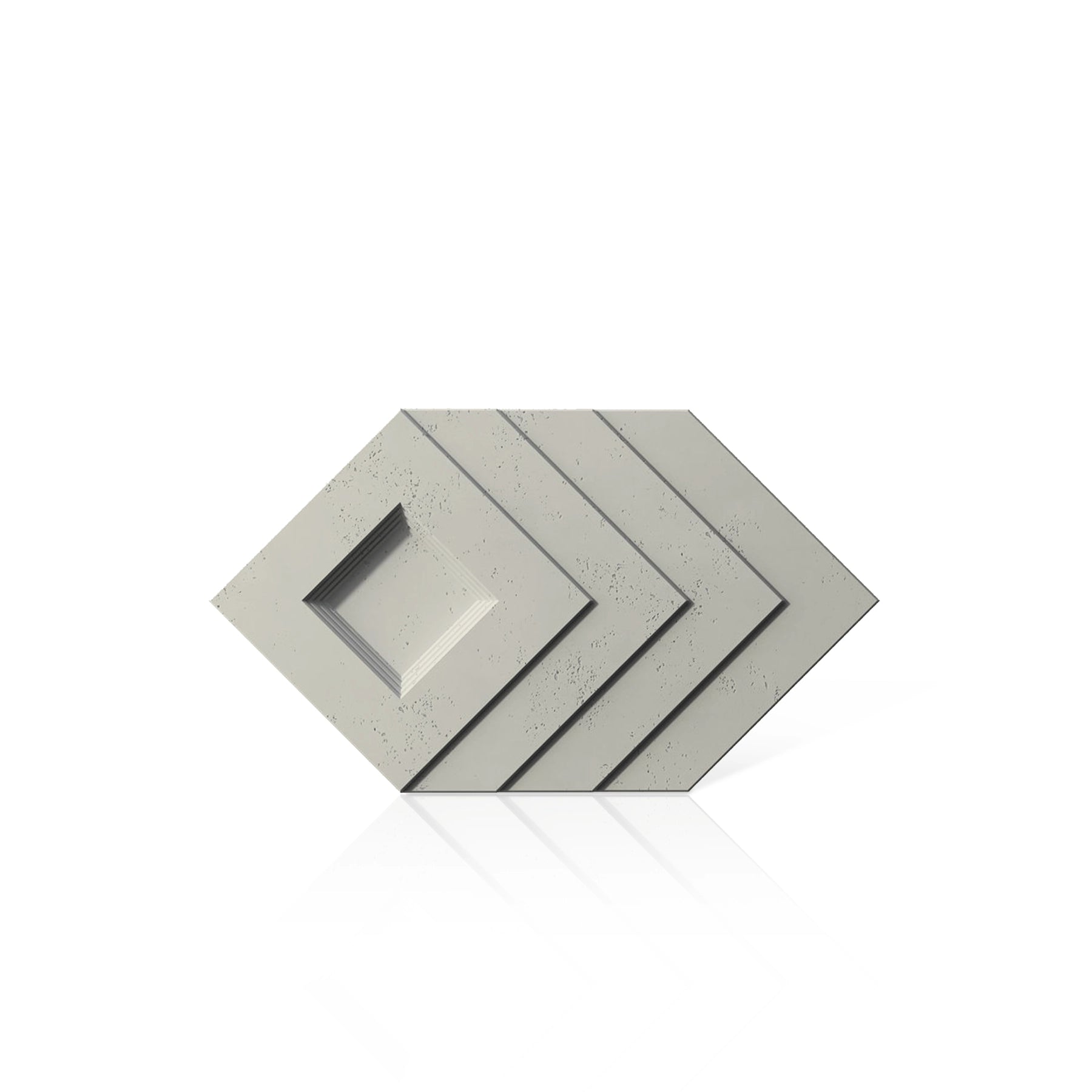 3D Concrete Wall Panels SHADOW colour swatch on white background DecorMania UK