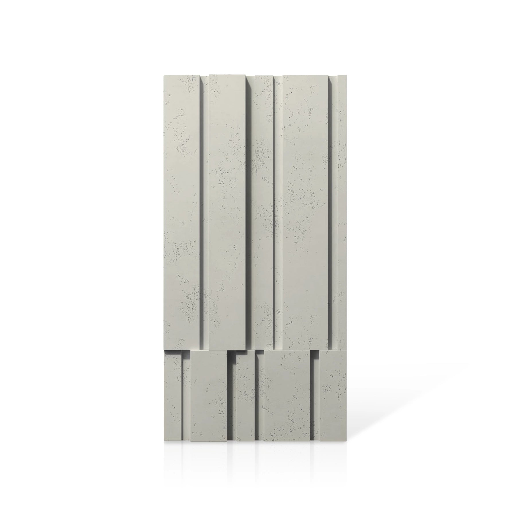 3D Concrete Wall Panels ROOFTOPS colour swatch on white background DecorMania UK