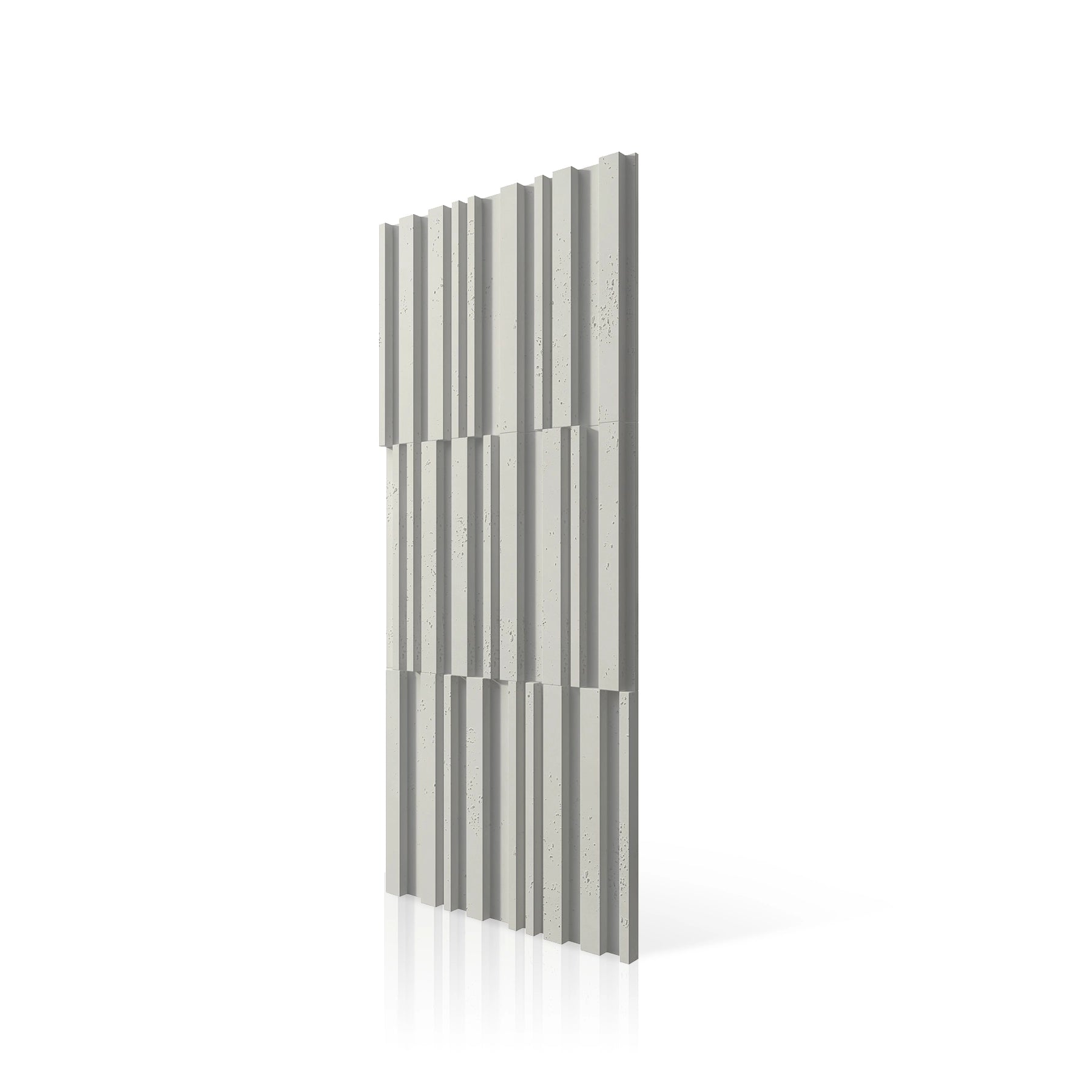 3D Concrete Wall Panels RIFT MIXED colour swatch on white background DecorMania UK