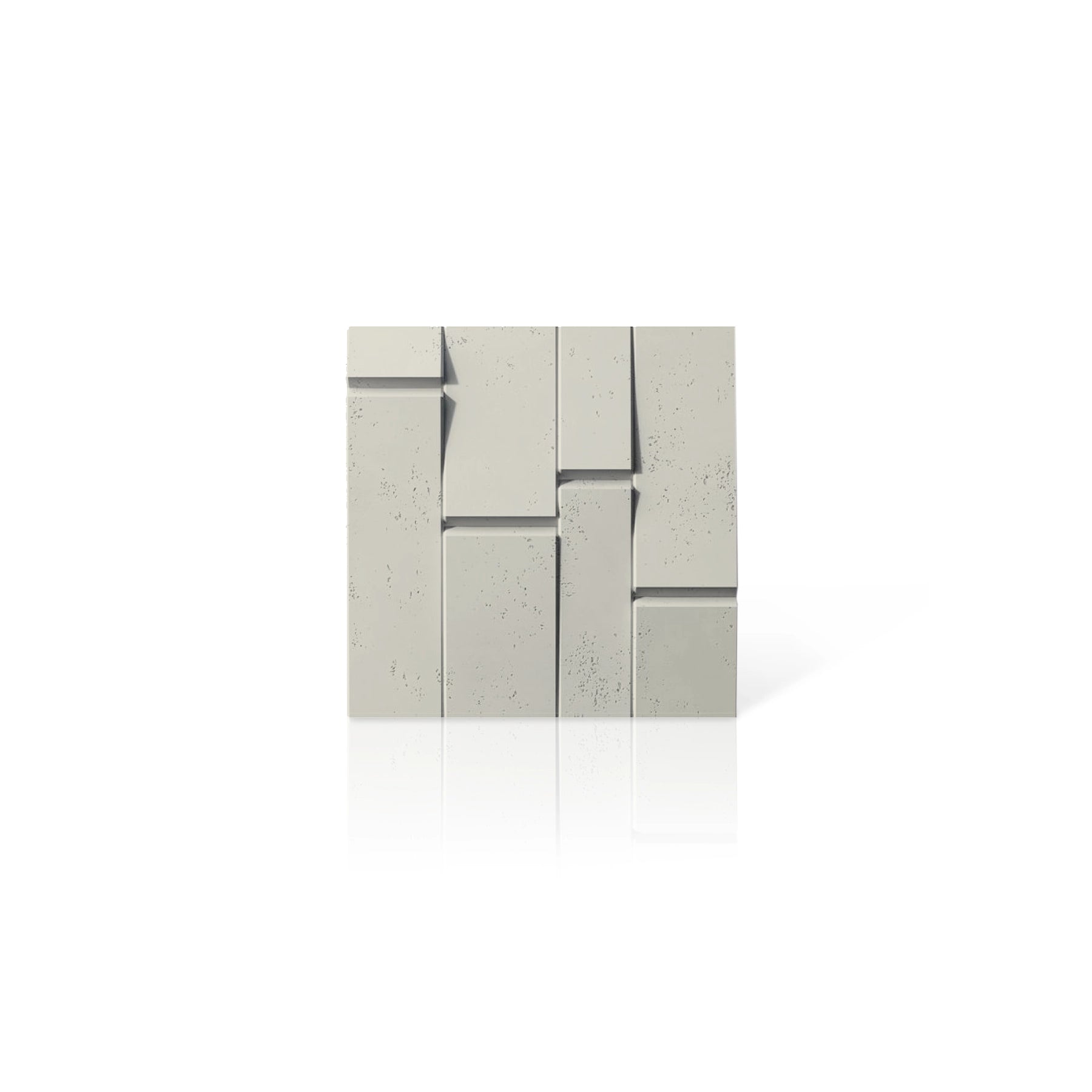 3D Concrete Wall Panels BREAK OUT colour swatch on white background DecorMania UK