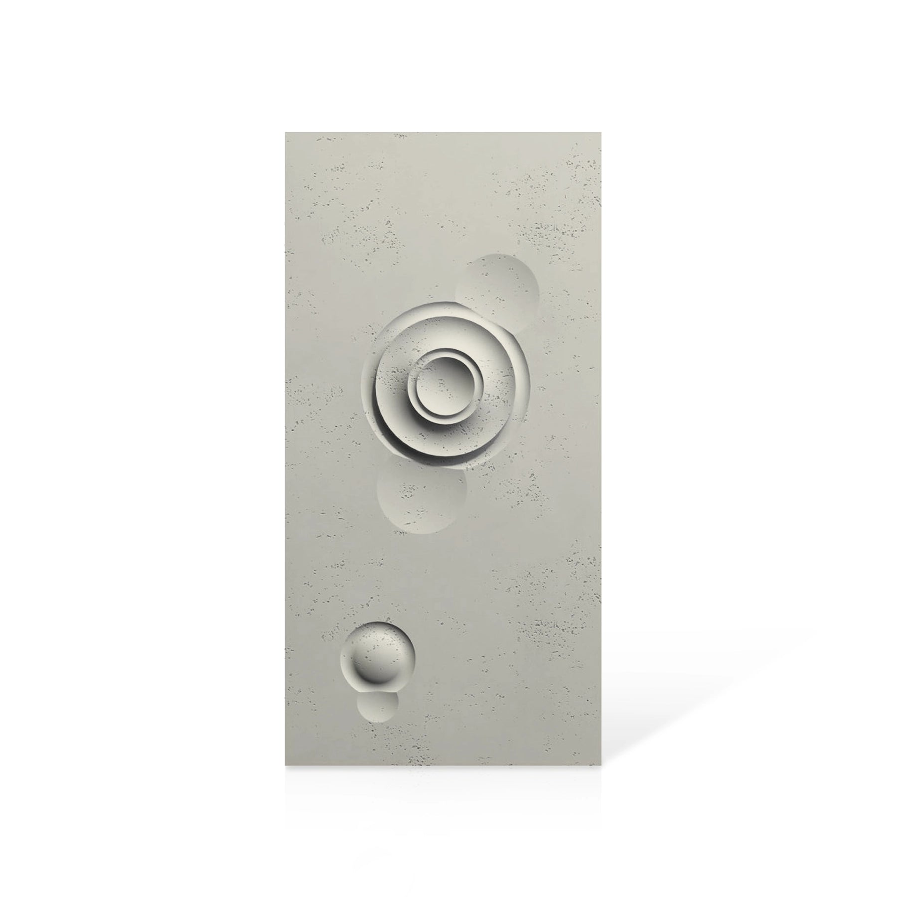 3D Concrete Wall Panels MOONS Models A&B colour swatch on white background DecorMania UK