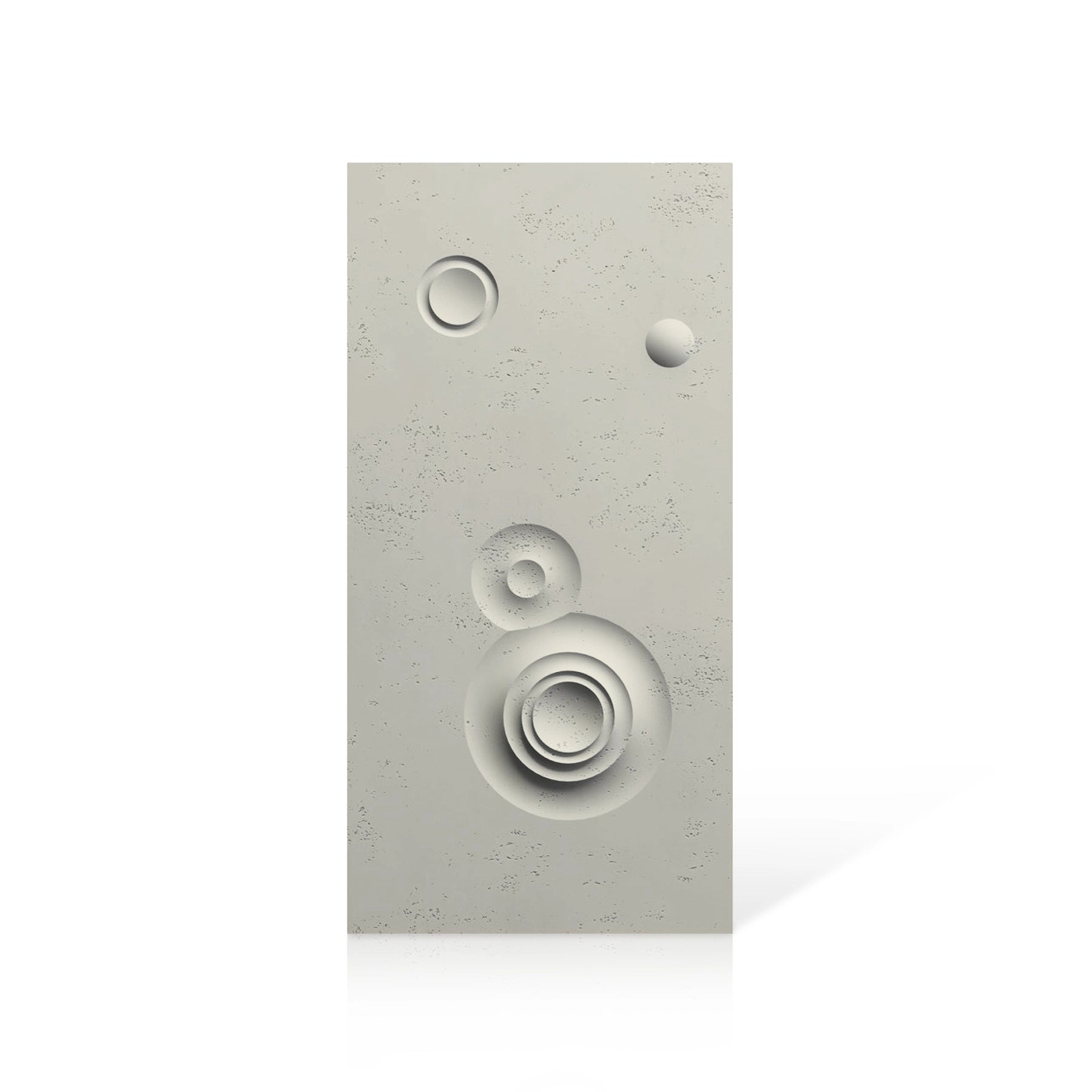 3D Concrete Wall Panels MOONS Models C&D colour swatch on white background DecorMania UK
