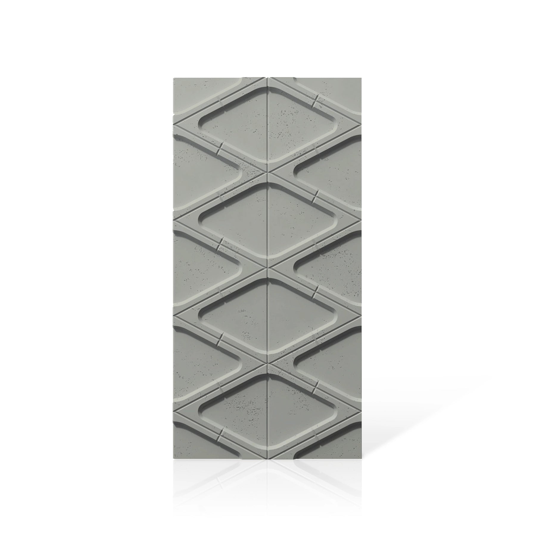 3D Concrete Wall Panels DIAMONDS colour swatch on white background DecorMania UK