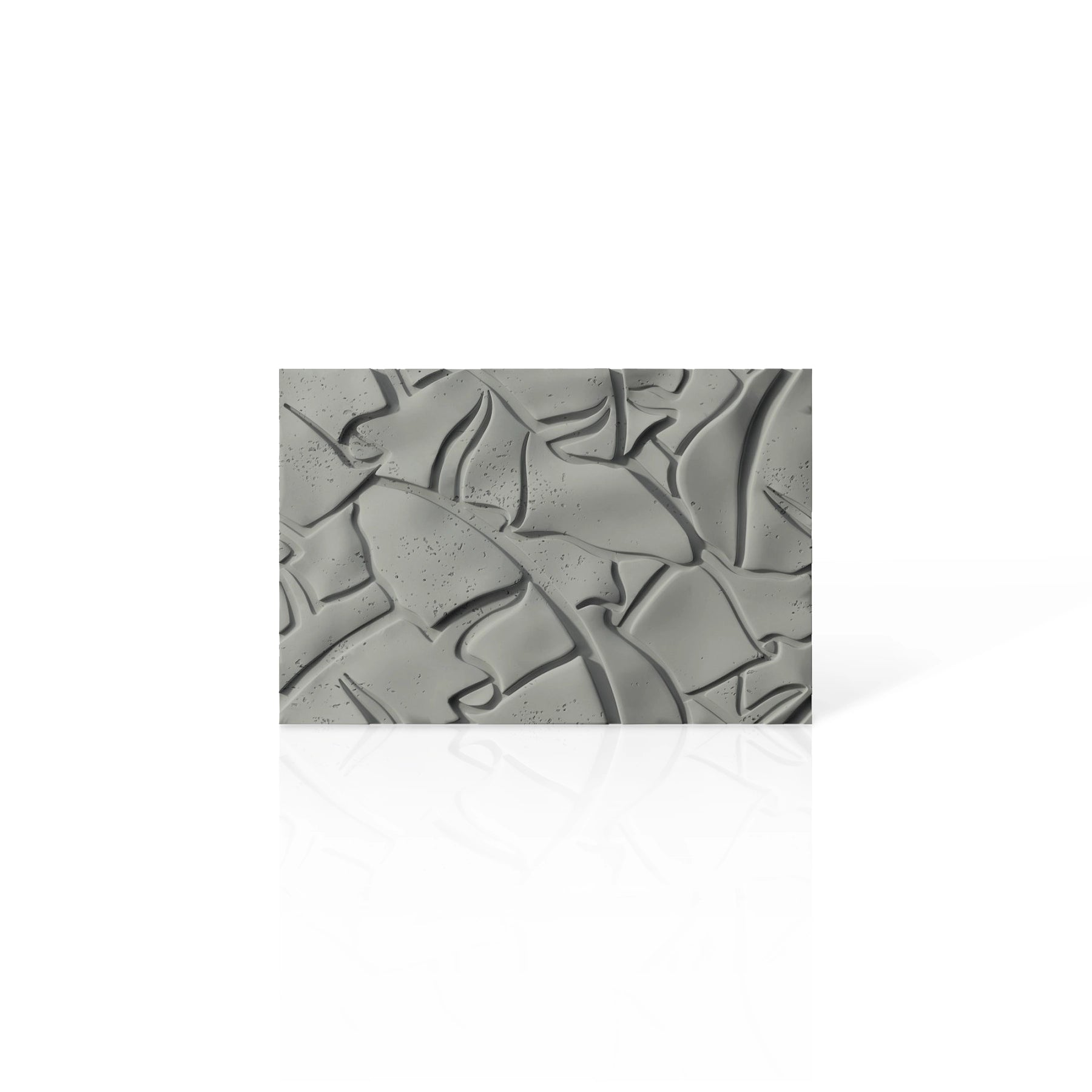 3D Concrete Wall Panels LEAF colour swatch on white background DecorMania UK
