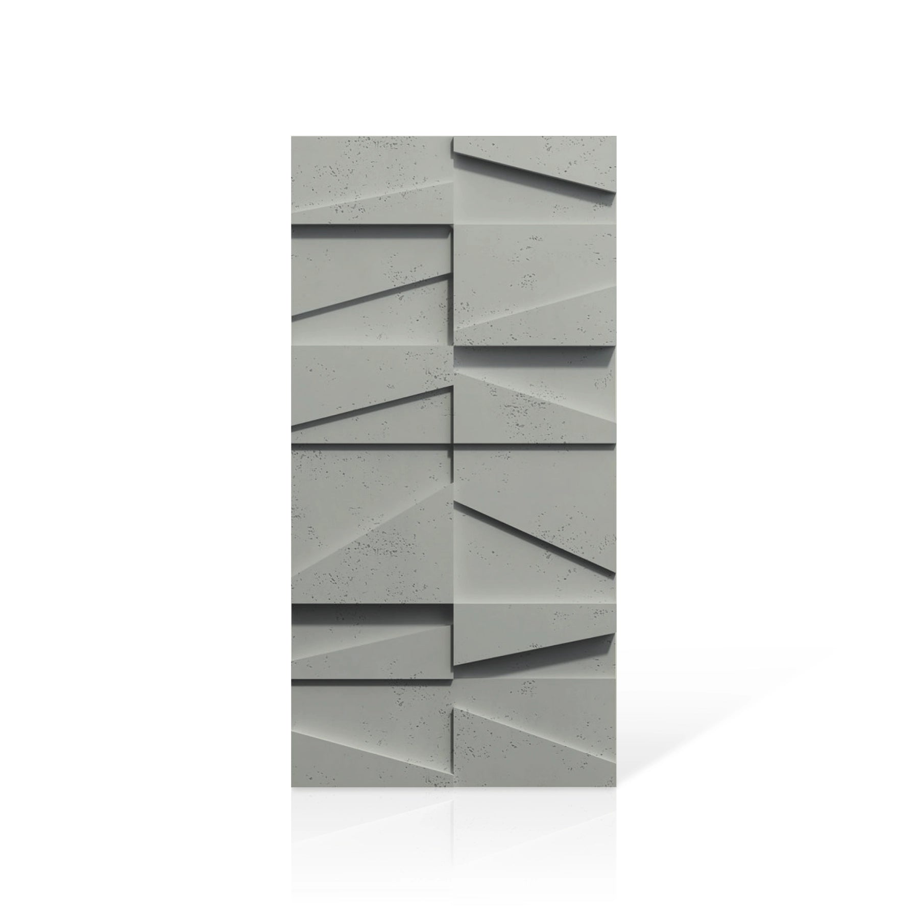 3D Concrete Wall Panels MULTI BOOKCASE colour swatch on white background DecorMania UK