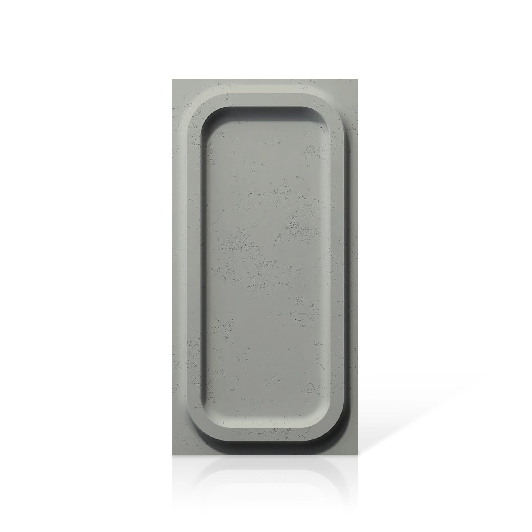 3D Concrete Wall Panels PORTHOLE colour swatch on white background DecorMania UK