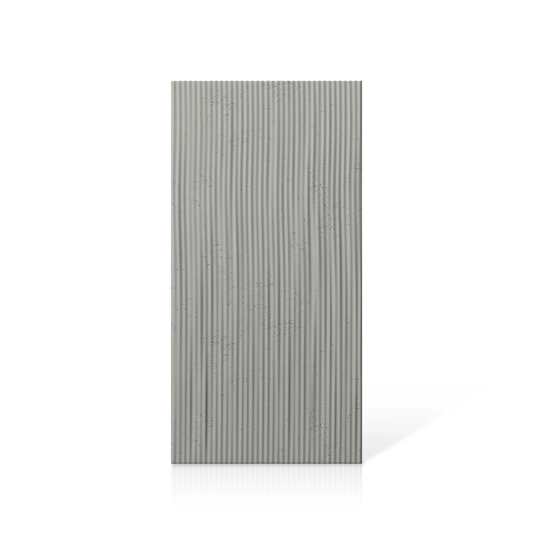 3D Concrete Wall Panels RIDGES colour swatch on white background DecorMania UK