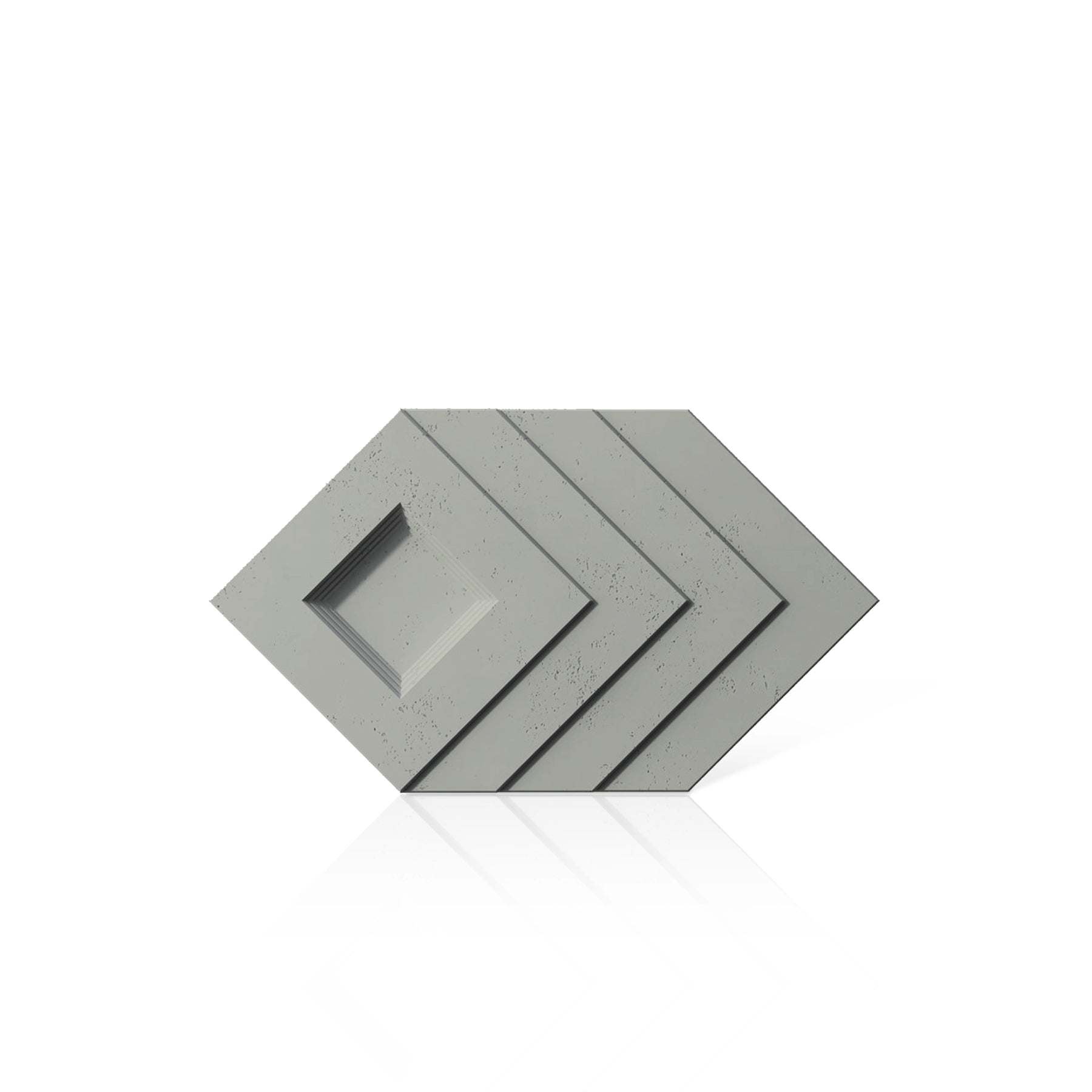 3D Concrete Wall Panels SHADOW colour swatch on white background DecorMania UK