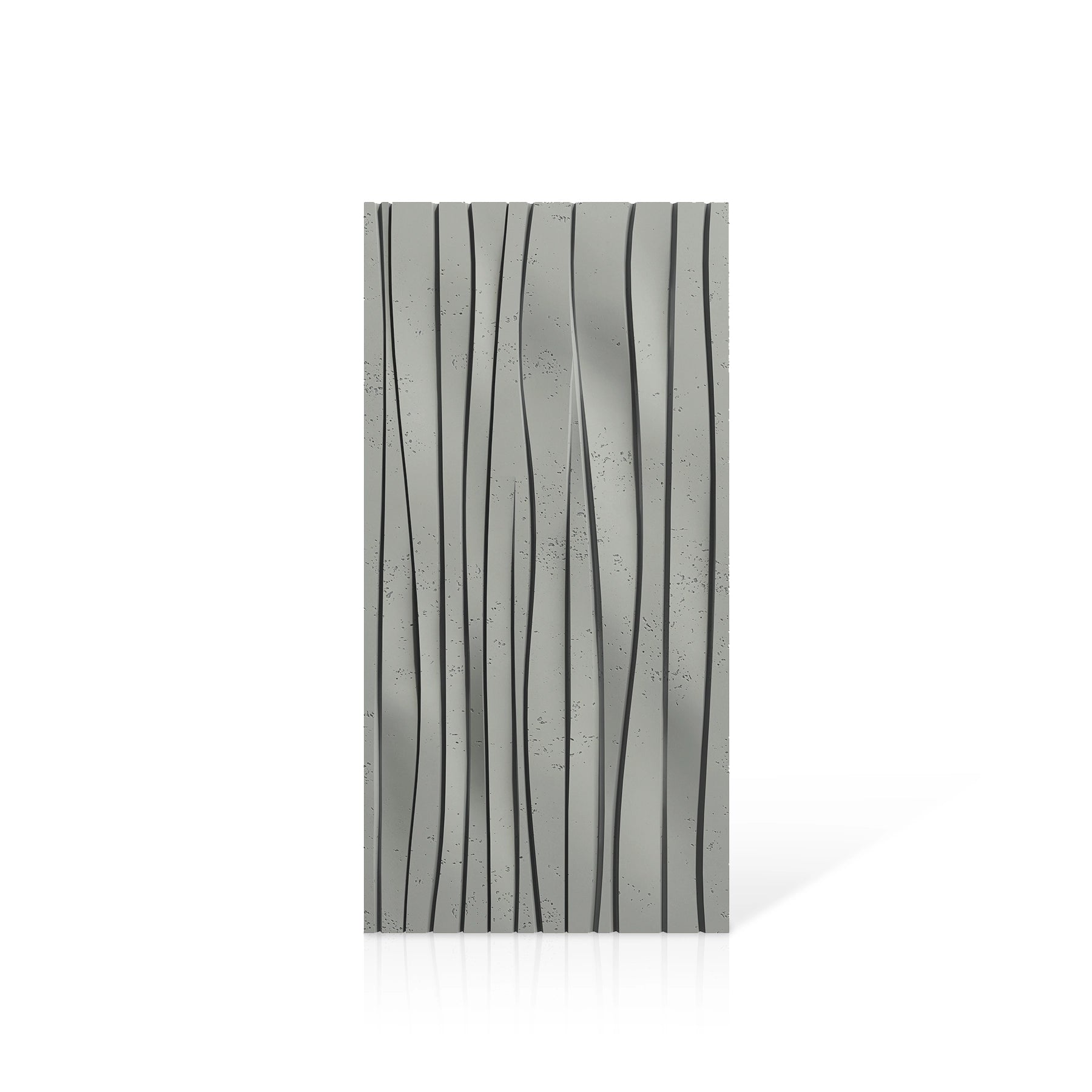 3D Concrete Wall Panels WAVES colour swatch on white background DecorMania UK