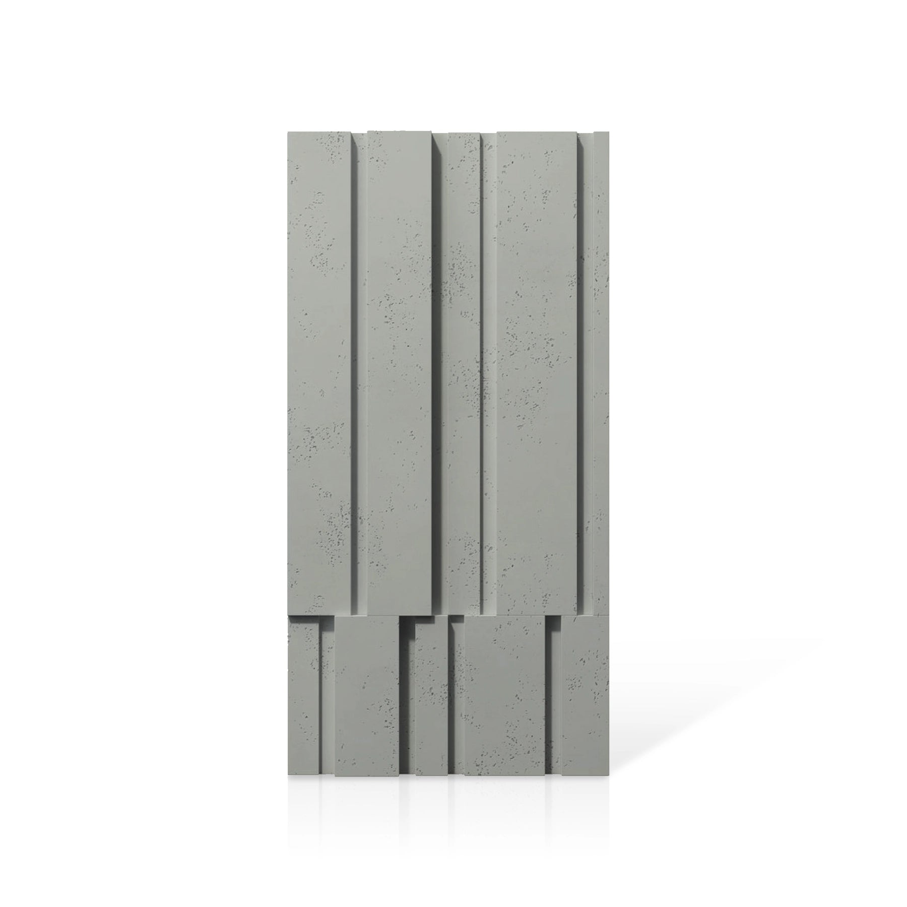 3D Concrete Wall Panels ROOFTOPS colour swatch on white background DecorMania UK