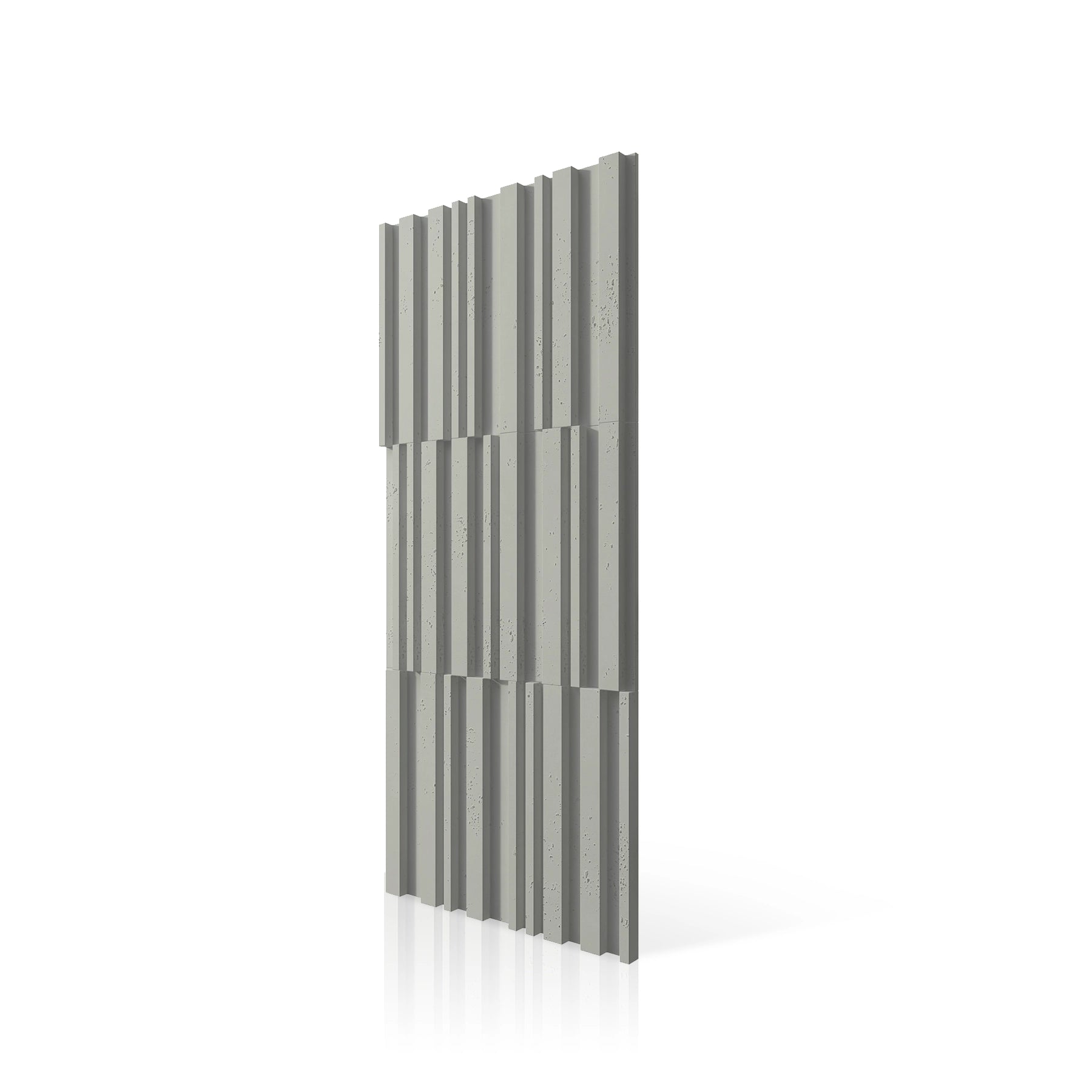 3D Concrete Wall Panels RIFT MIXED colour swatch on white background DecorMania UK