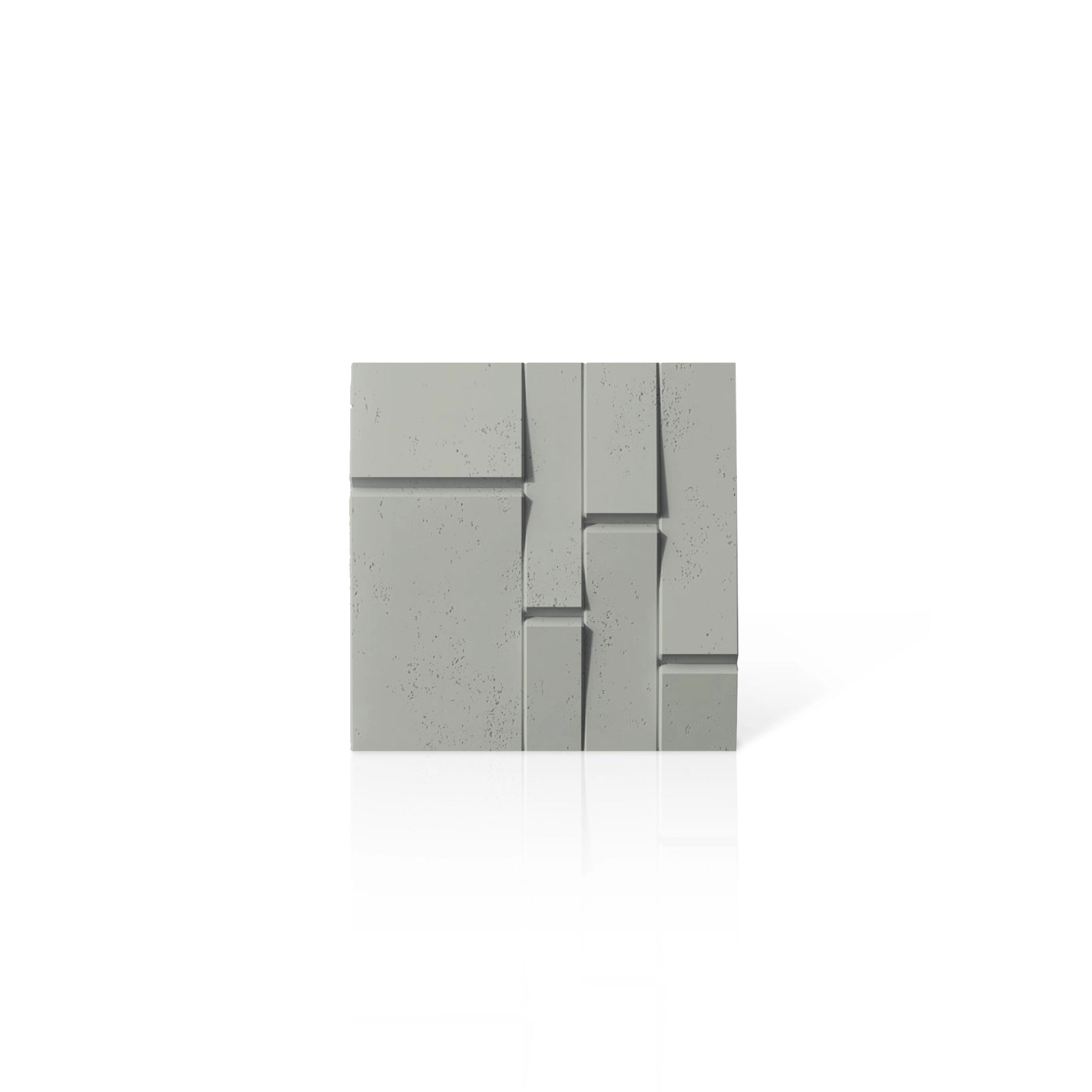 3D Concrete Wall Panels BREAK OUT colour swatch on white background DecorMania UK