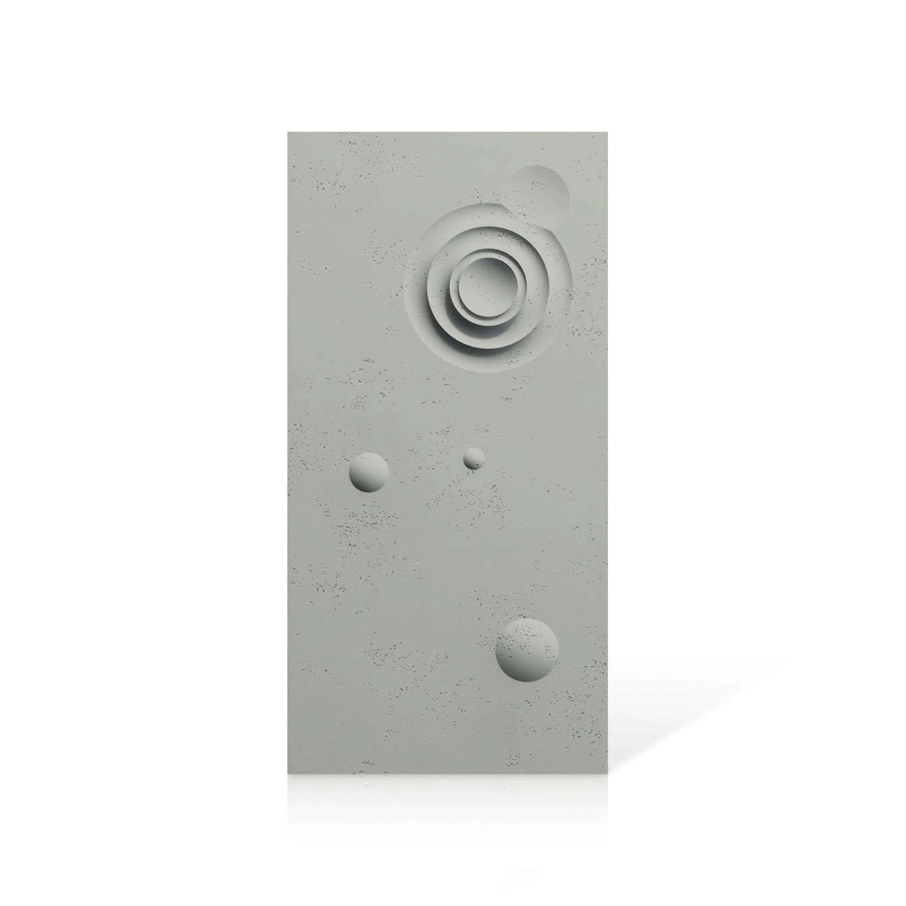 3D Concrete Wall Panels MOONS Models A&B colour swatch on white background DecorMania UK