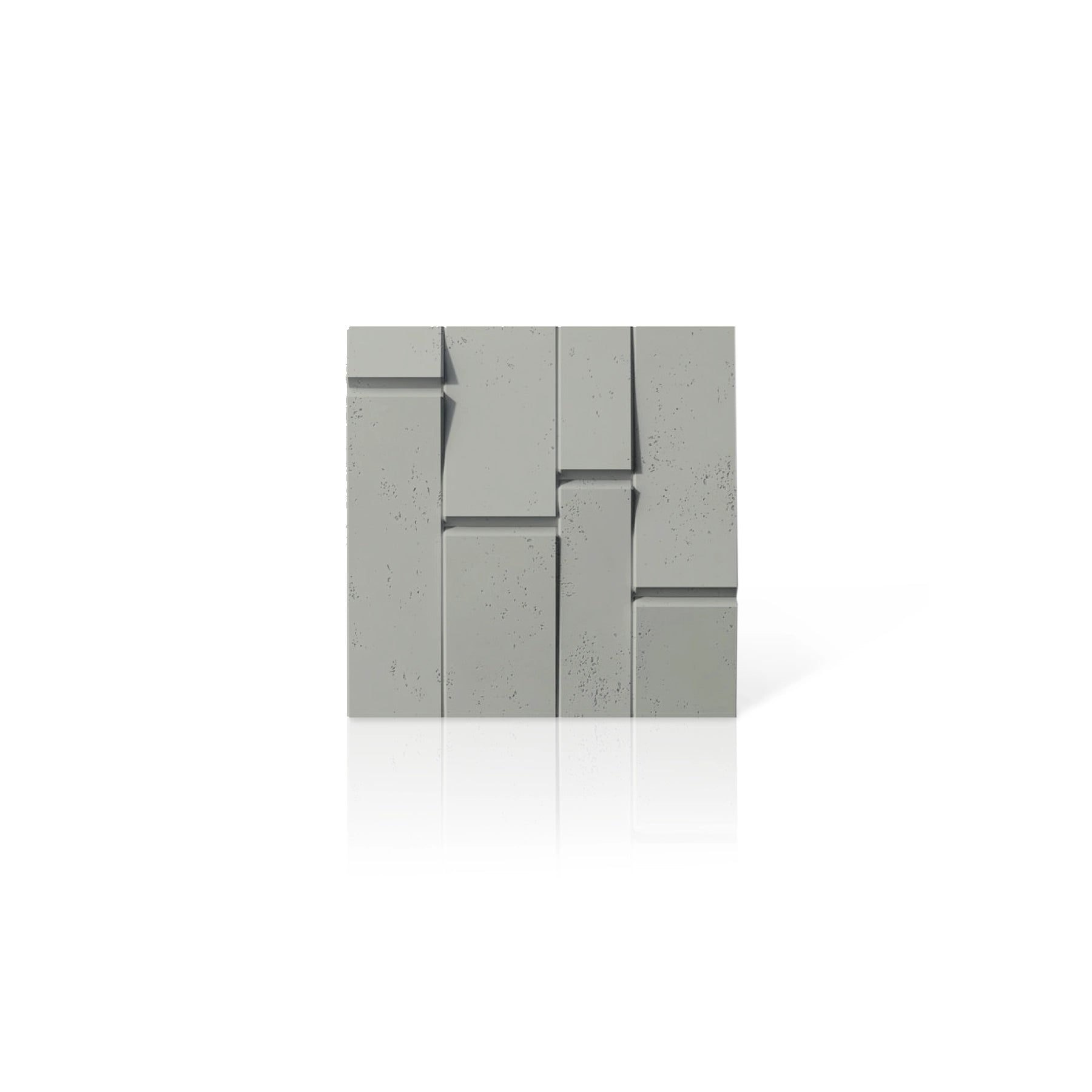 3D Concrete Wall Panels BREAK OUT colour swatch on white background DecorMania UK