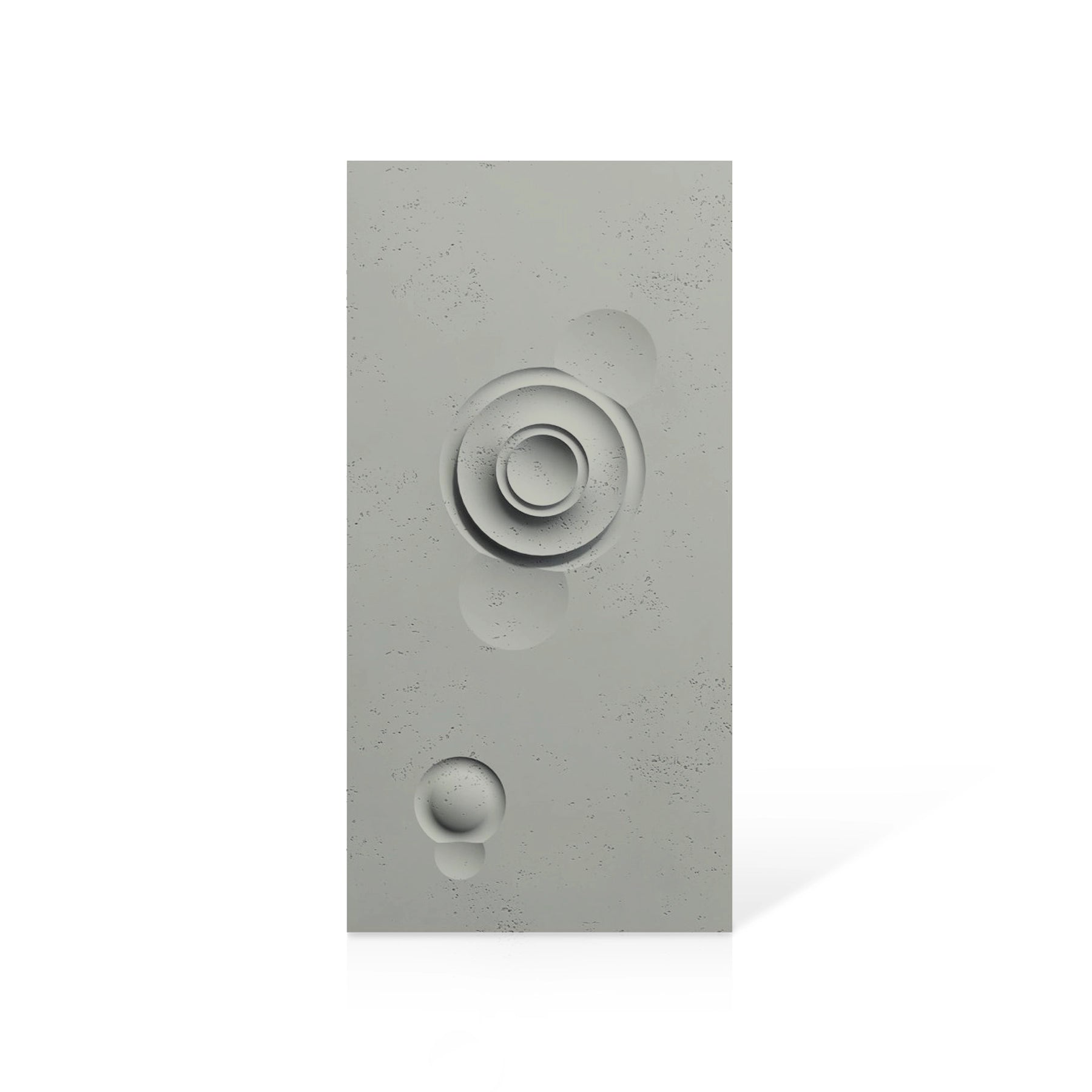 3D Concrete Wall Panels MOONS Models A&B colour swatch on white background DecorMania UK