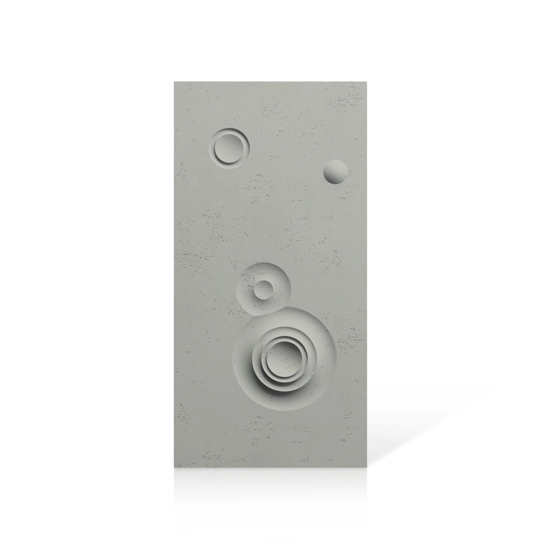 3D Concrete Wall Panels MOONS Models C&D colour swatch on white background DecorMania UK