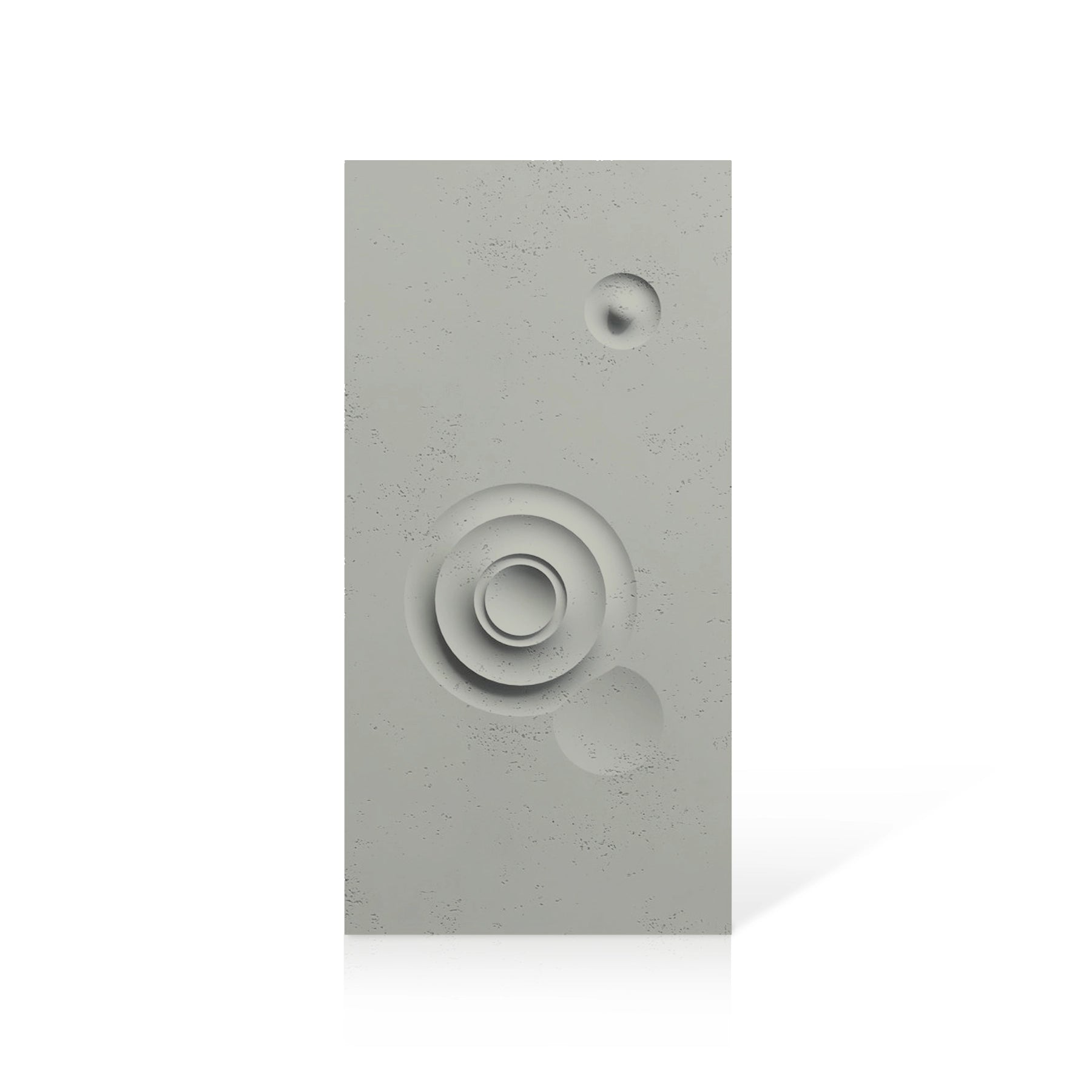 3D Concrete Wall Panels MOONS Models C&D colour swatch on white background DecorMania UK