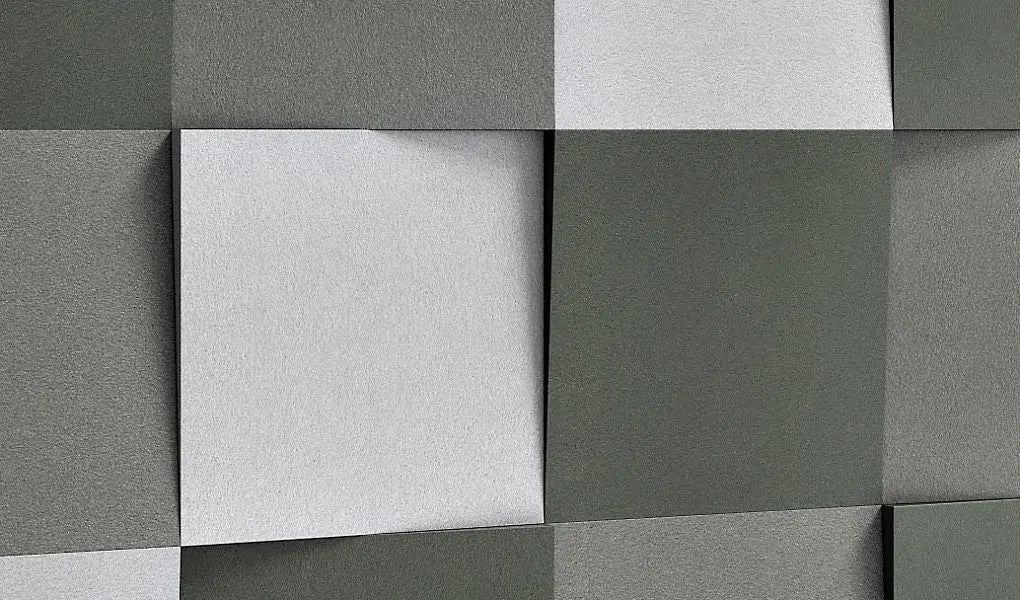 CUBE Acoustic soft 3D accent wall closeup 3D Wall Panels | DecorMania