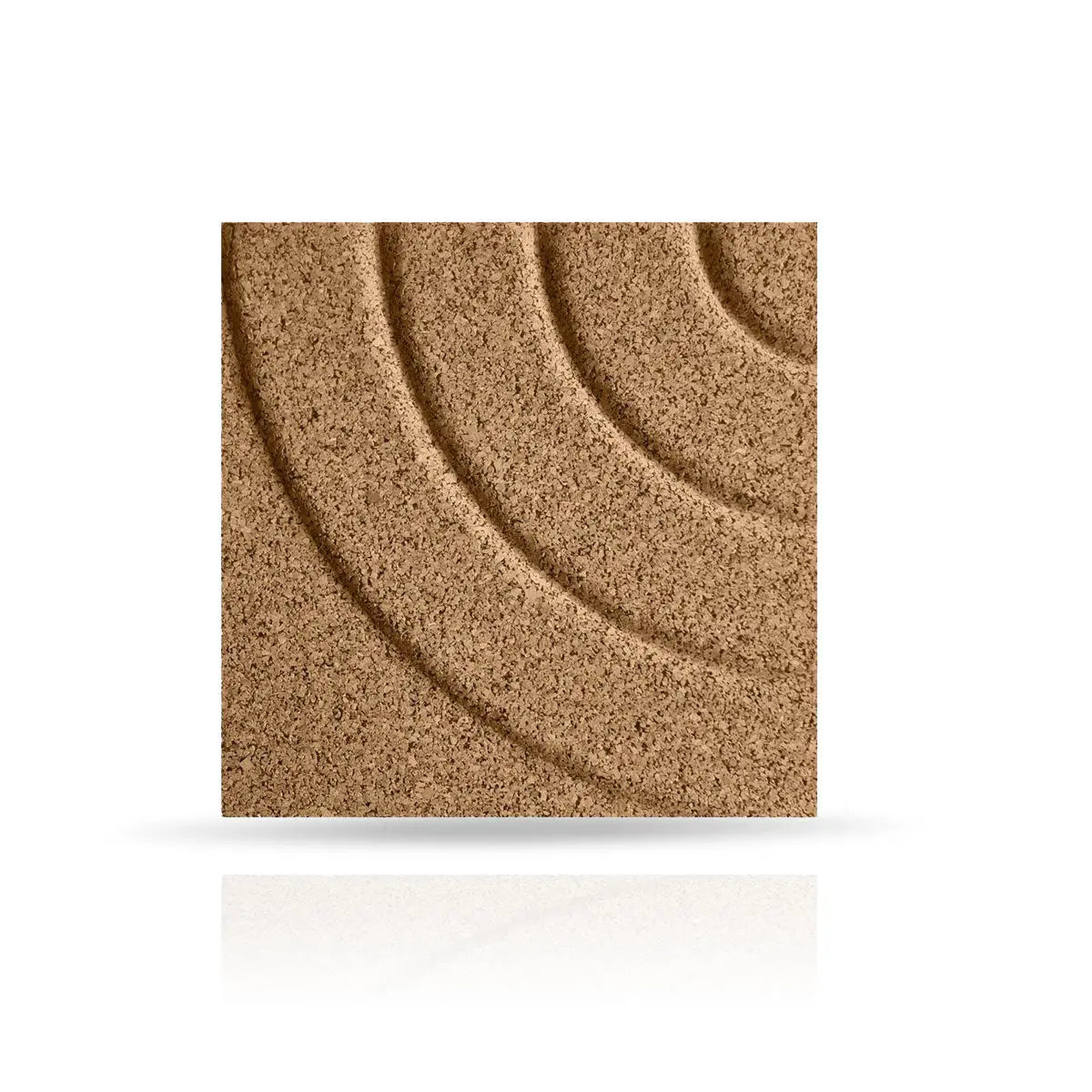 CURVES 3D Cork Acoustic Wall Panels - box of 4 on white background DecorMania UK