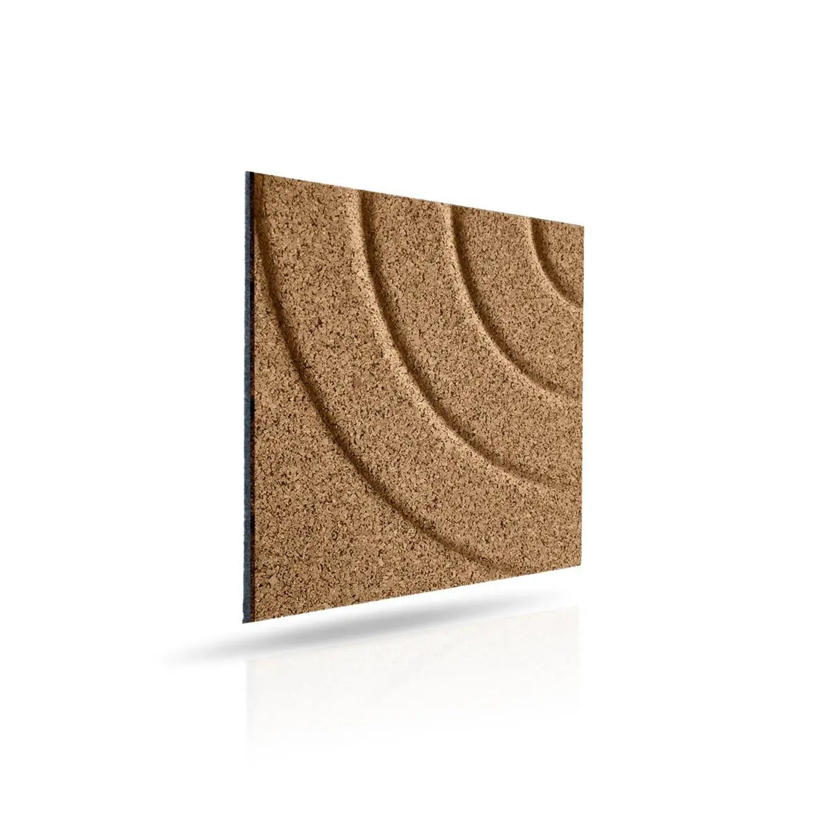 CURVES 3D Cork Acoustic Wall Panels - box of 4 on white background DecorMania UK