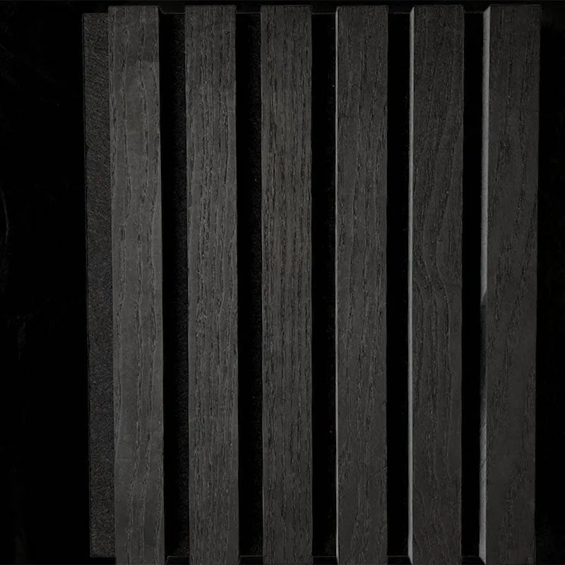 Charocal Wood Slat Wall Panelling texture 300x60 cm DecorMania UK