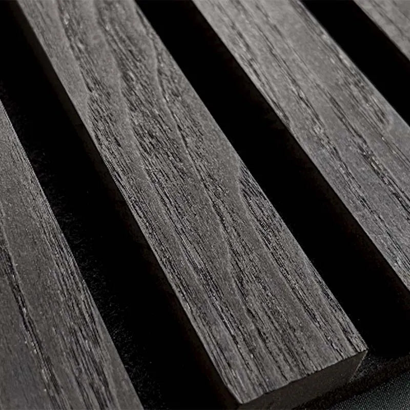 Charocal Wood Slat Wall Panelling closeup 300x60 cm DecorMania UK