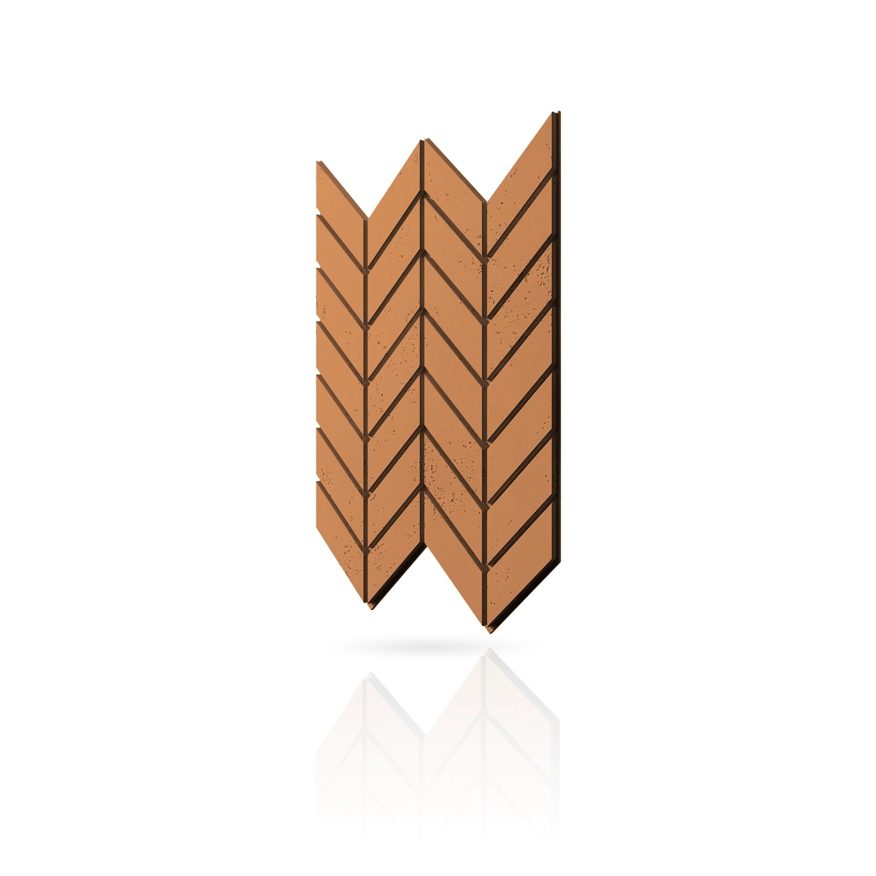 Concrete Cladding - HERRINGBONE M Wall Panels colour swatch on white background DecorMania UK