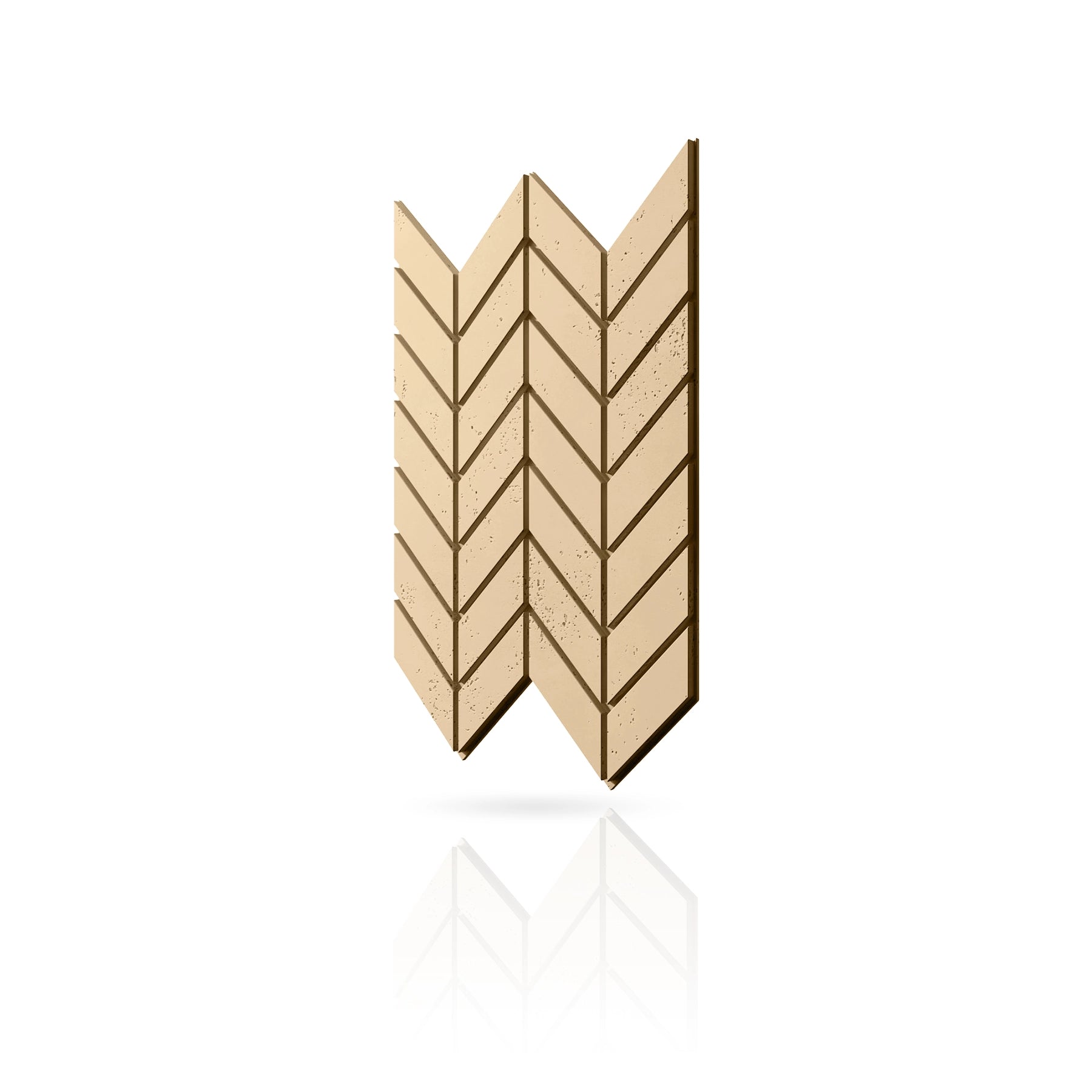 Concrete Cladding - HERRINGBONE M Wall Panels colour swatch on white background DecorMania UK