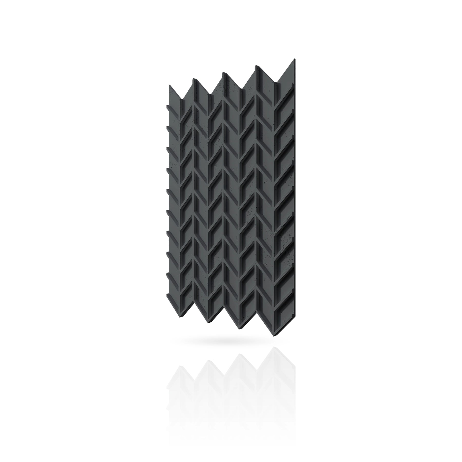 Concrete Cladding - HERRINGBONE S REVERS Wall Panels colour swatch on white background DecorMania UK