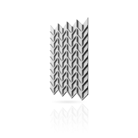 Concrete Cladding - HERRINGBONE S REVERS Wall Panels colour swatch on white background DecorMania UK