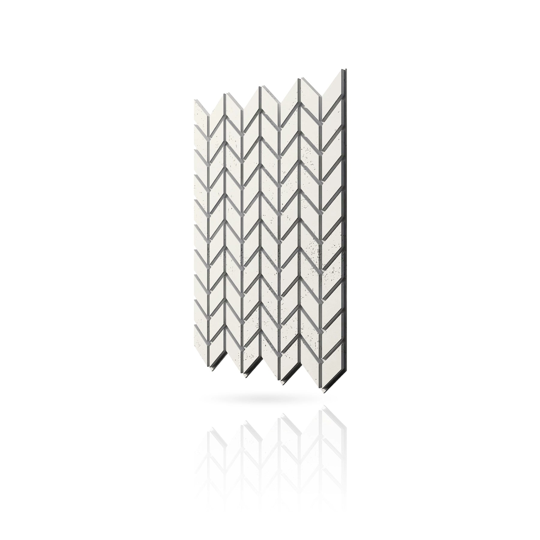 Concrete Cladding - HERRINGBONE S Wall Panels colour swatch on white background DecorMania UK