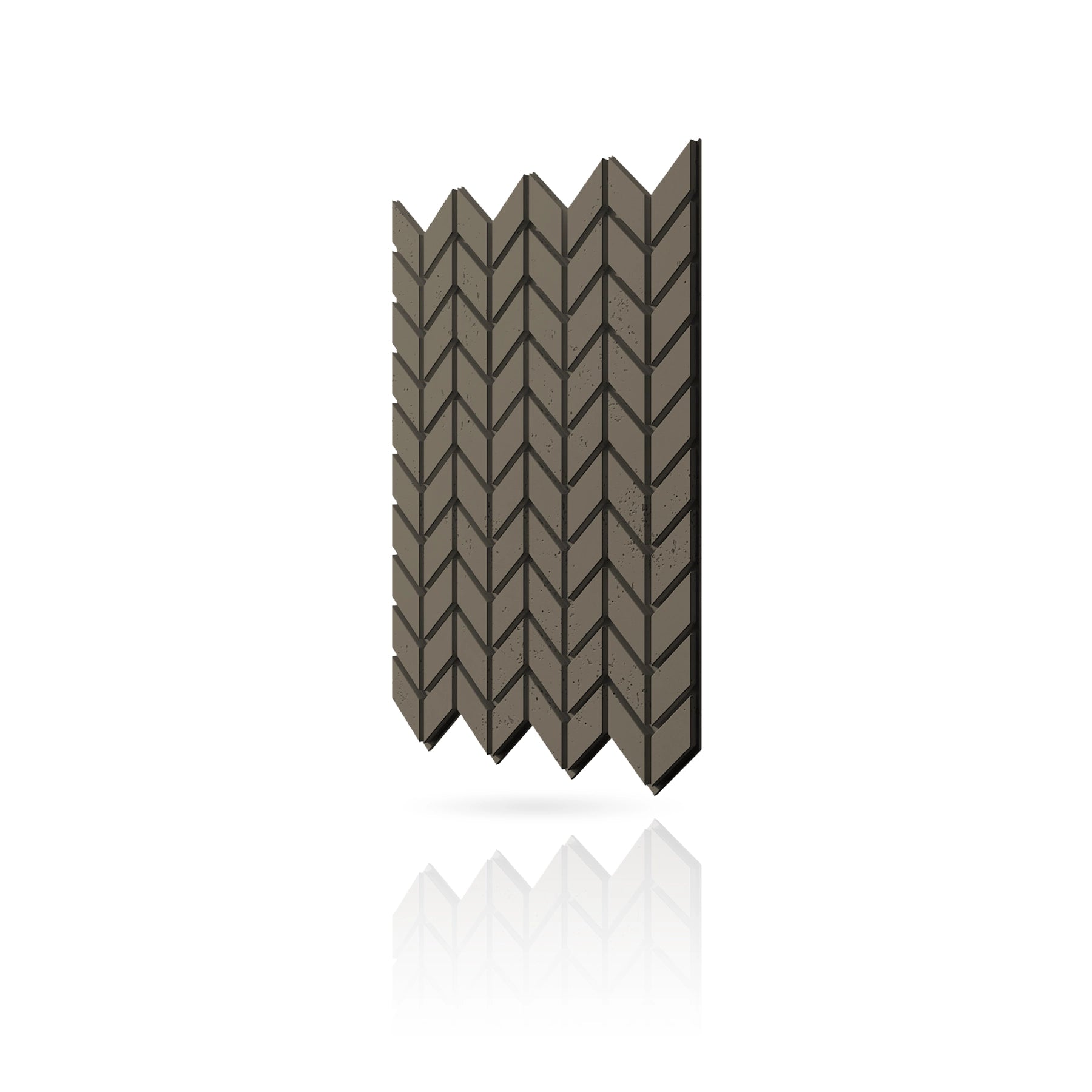 Concrete Cladding - HERRINGBONE S Wall Panels colour swatch on white background DecorMania UK