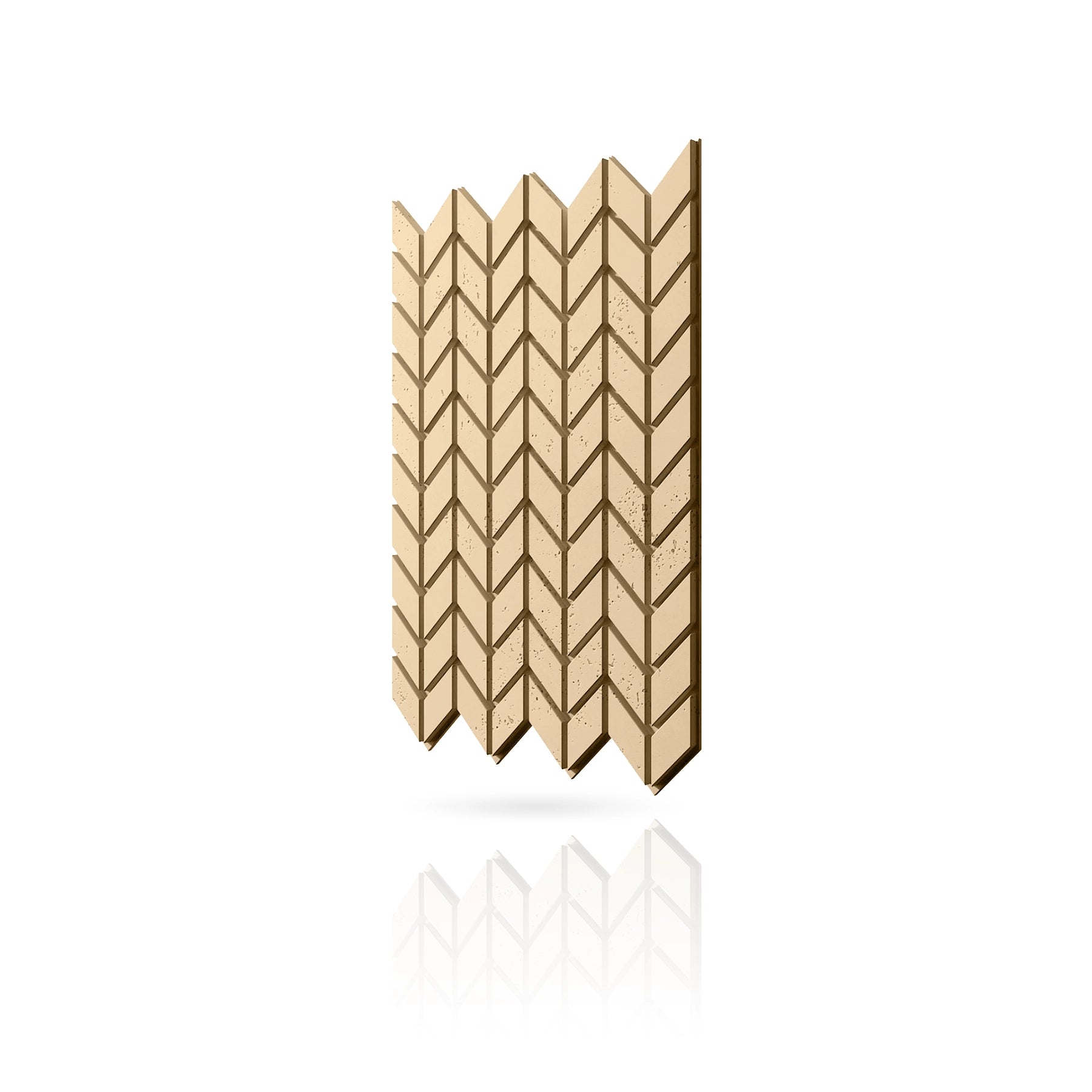 Concrete Cladding - HERRINGBONE S Wall Panels colour swatch on white background DecorMania UK