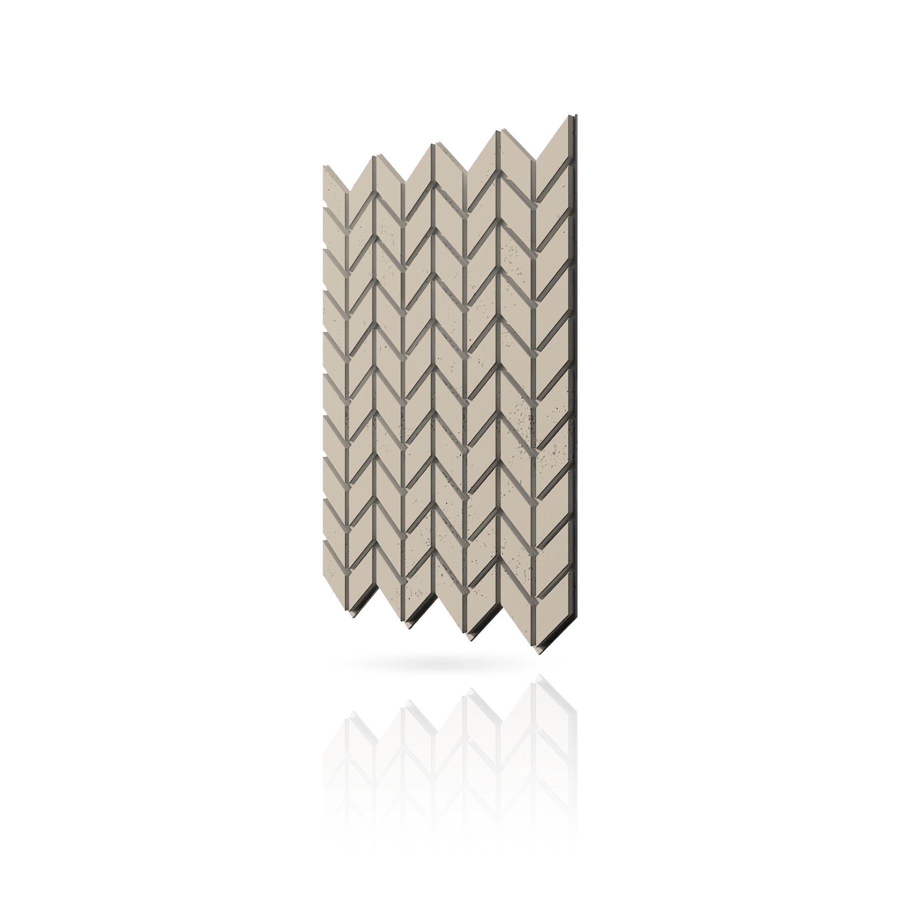 Concrete Cladding - HERRINGBONE S Wall Panels colour swatch on white background DecorMania UK