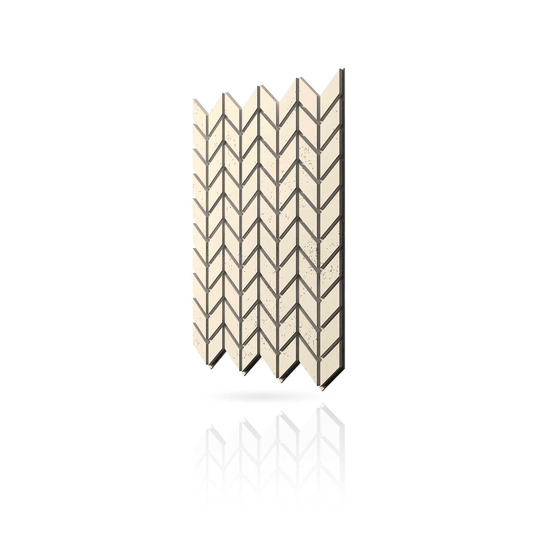 Concrete Cladding - HERRINGBONE S Wall Panels colour swatch on white background DecorMania UK