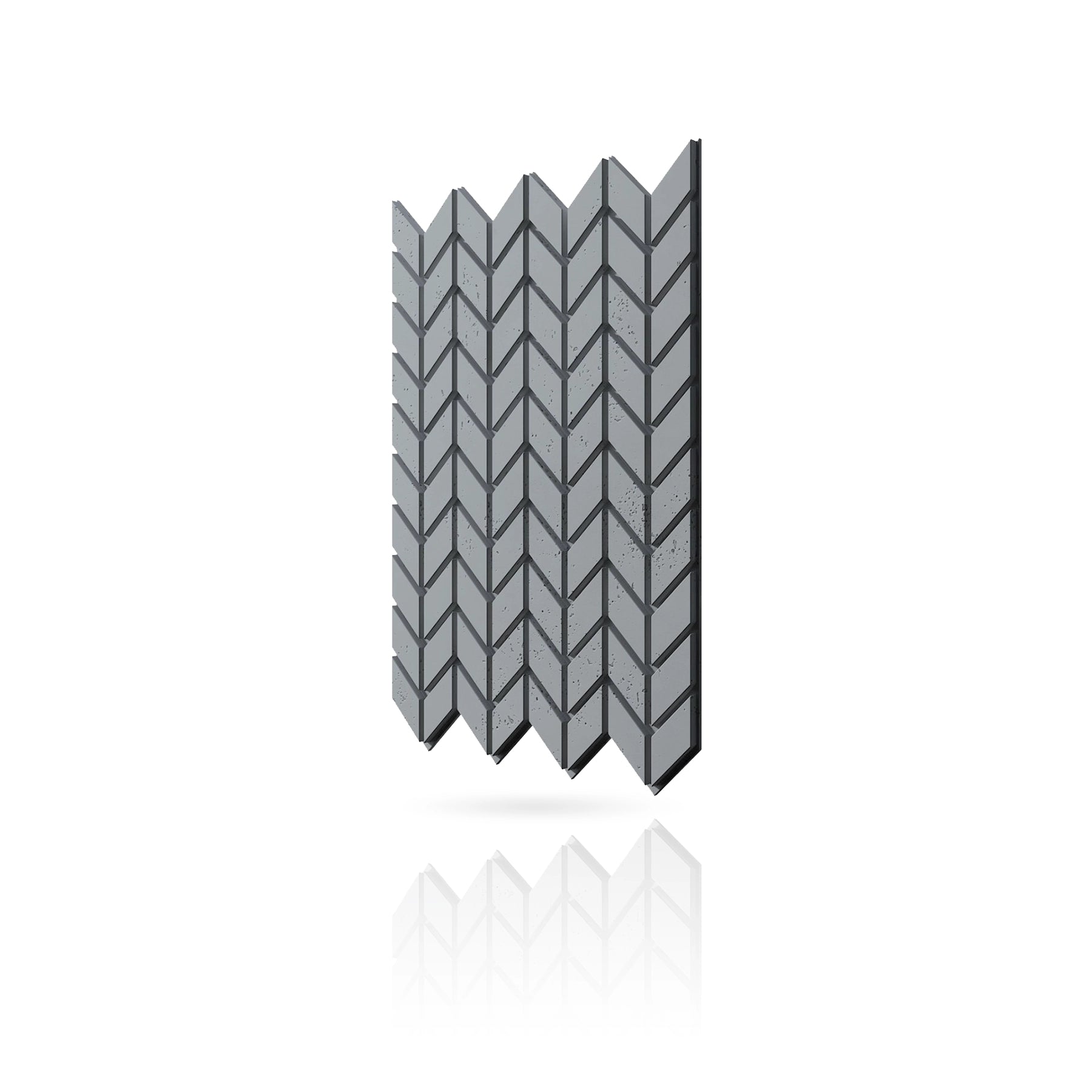 Concrete Cladding - HERRINGBONE S Wall Panels colour swatch on white background DecorMania UK