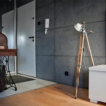 Concrete Wall Panel INTERIOR - 100 x 50 cm -  in a modern hallway | DecorMania UK