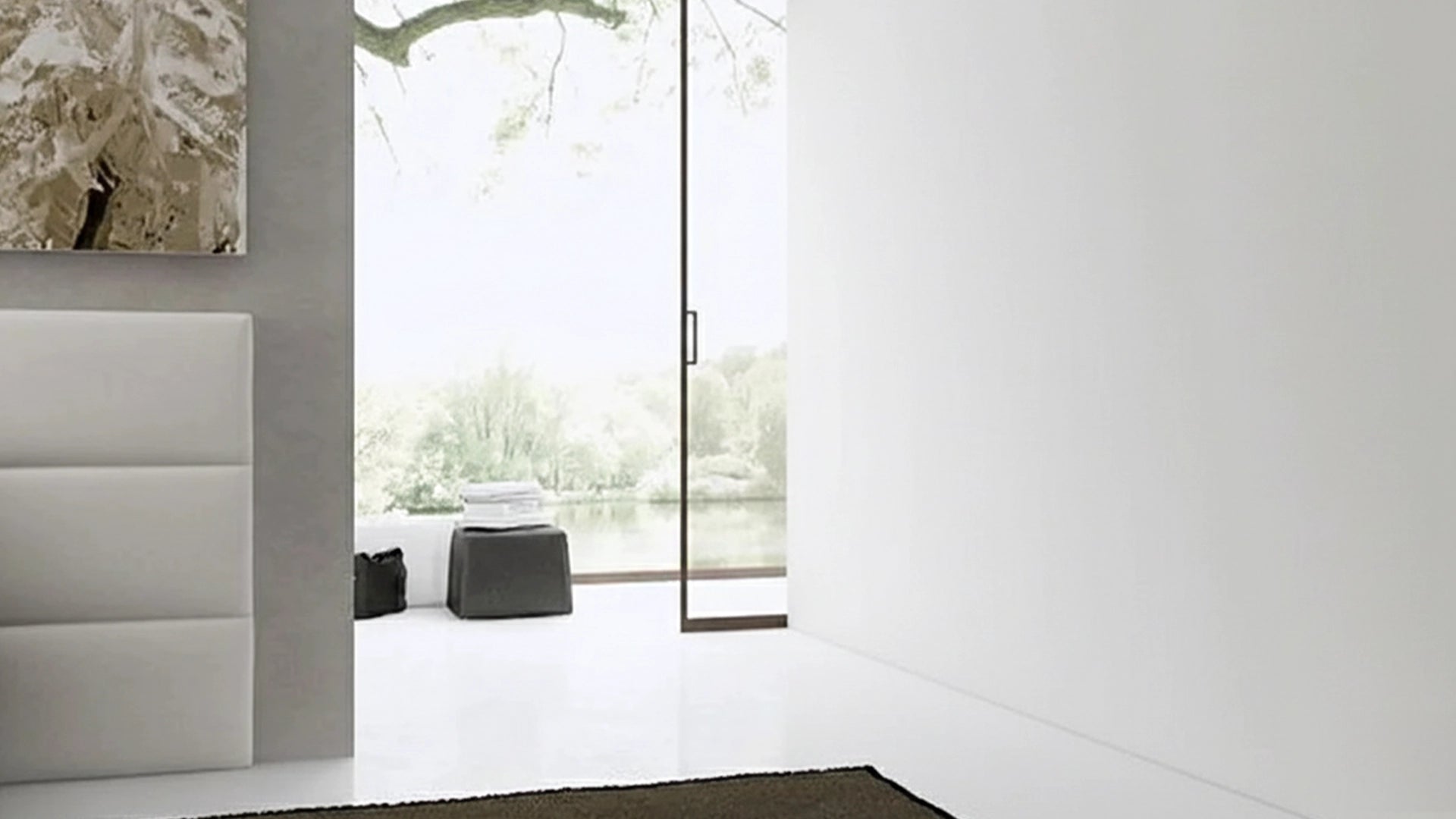 VHCT Flat Concrete Wall Panels before transformation white wall