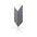 Concrete Cladding HERRINGBONE BOLD Wall Panels Dark Grey S96 colour on white background DecorMania UK
