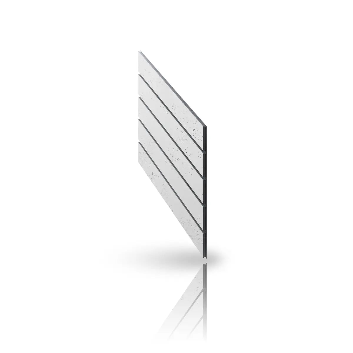 Concrete Cladding HERRINGBONE PART Wall Panels colour B0 on white background DecorMania UK