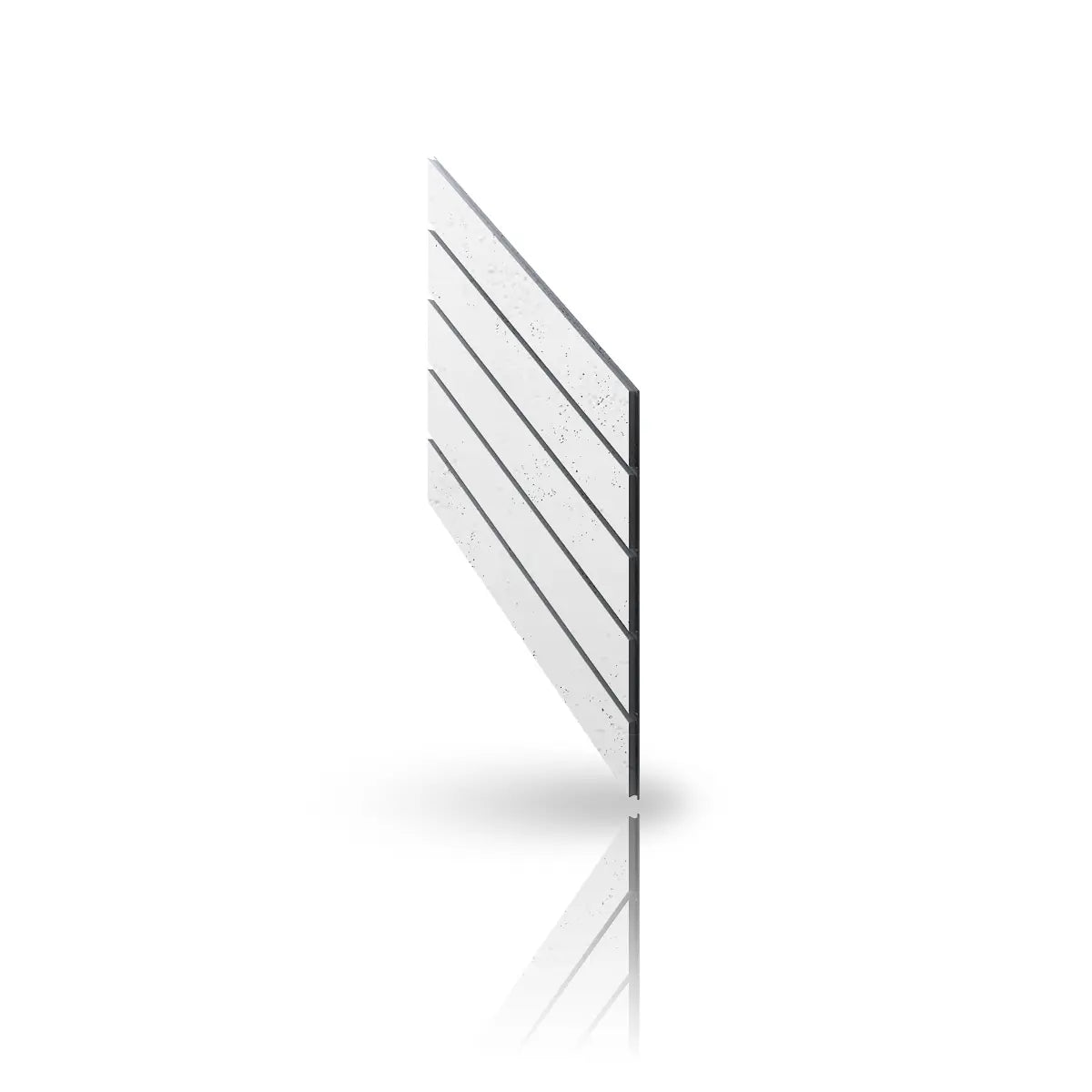 Concrete Cladding HERRINGBONE PART Wall Panels colour BS on white background DecorMania UK