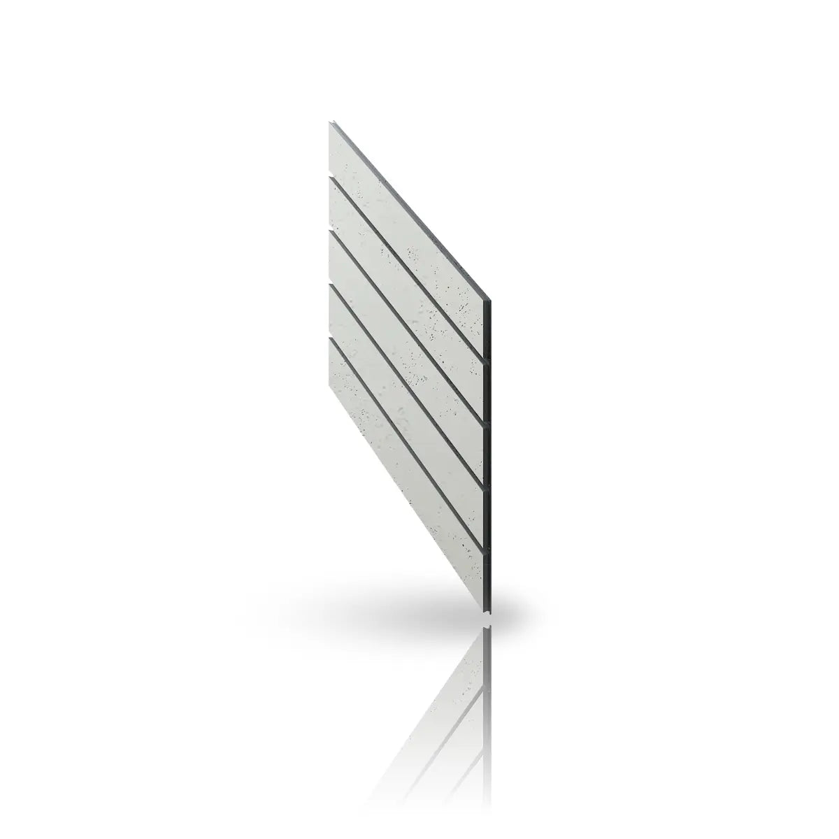 Concrete Cladding HERRINGBONE PART Wall Panels colour KS on white background DecorMania UK