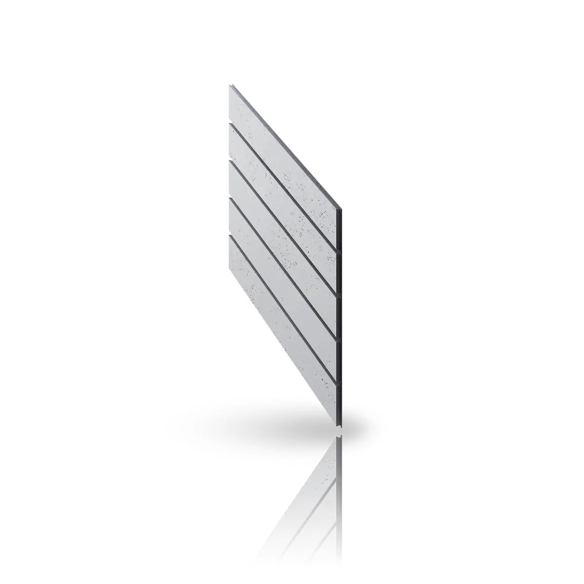 Concrete Cladding HERRINGBONE PART Wall Panels colour S50 on white background DecorMania UK