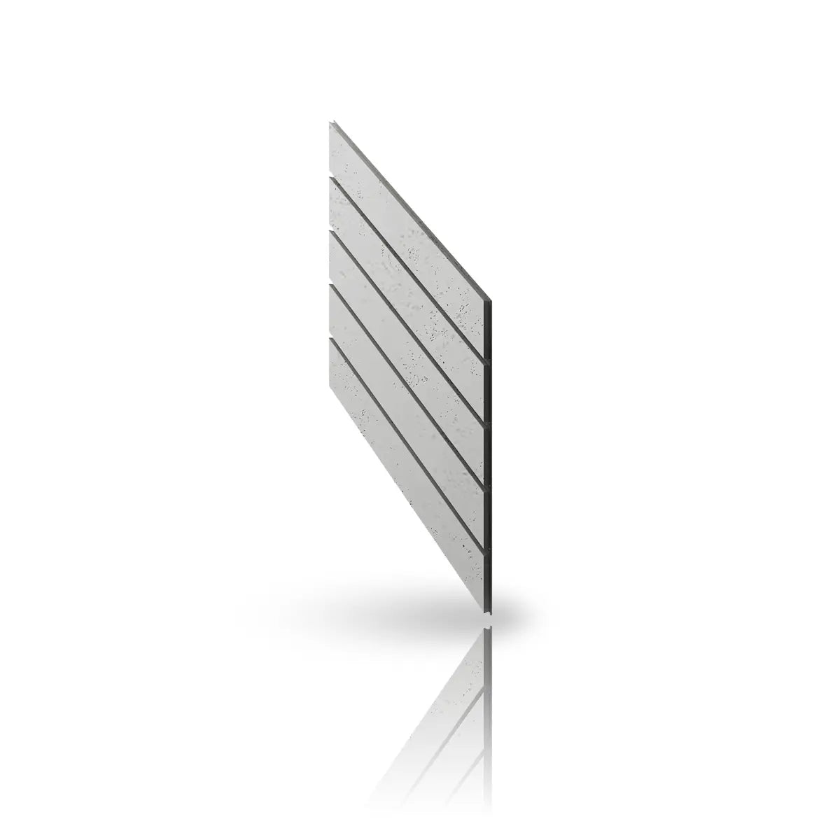 Concrete Cladding HERRINGBONE PART Wall Panels colour S51 on white background DecorMania UK