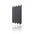 Concrete Cladding HERRINGBONE S Wall Panels Anthracite B8 colour on white background DecorMania UK