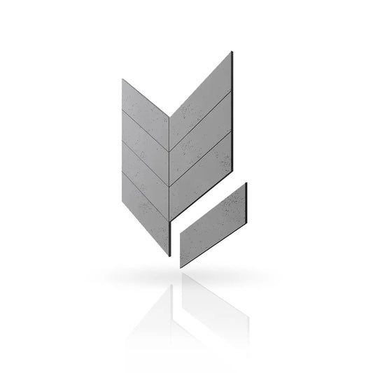 Concrete Cladding HERRINGBONE Wall Panels example colour DecorMania UK