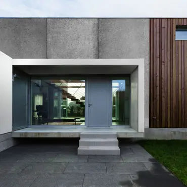 Concrete Wall Panel EXTERIOR 100x50 cm used as building facade | DecorMania UK 